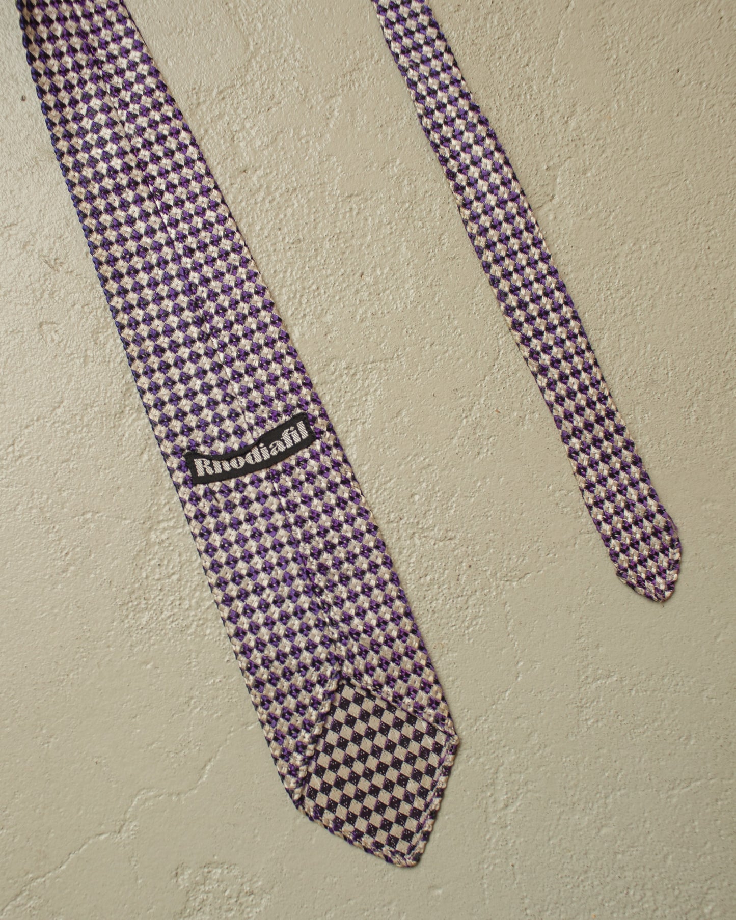 1950s/60s Pattern Tie grey/purple
