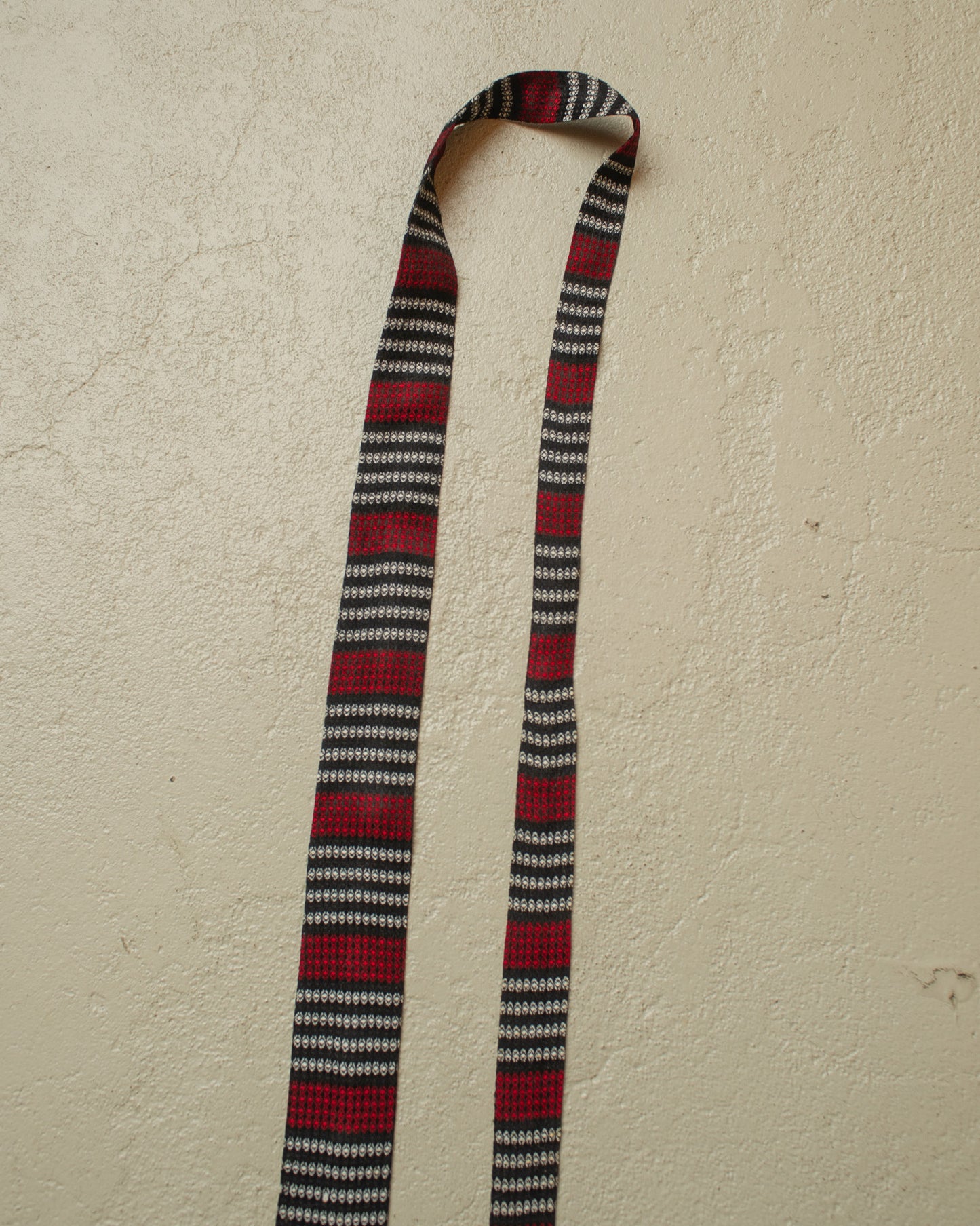 1950s/60s Tassel Dot Pattern Tie black/red