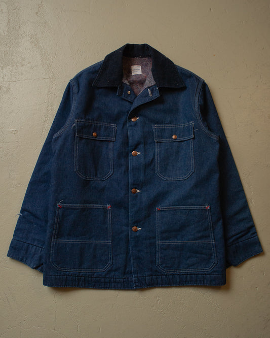 1970s unwashed J.C. Penney Big Mac Chore Coat blue - L