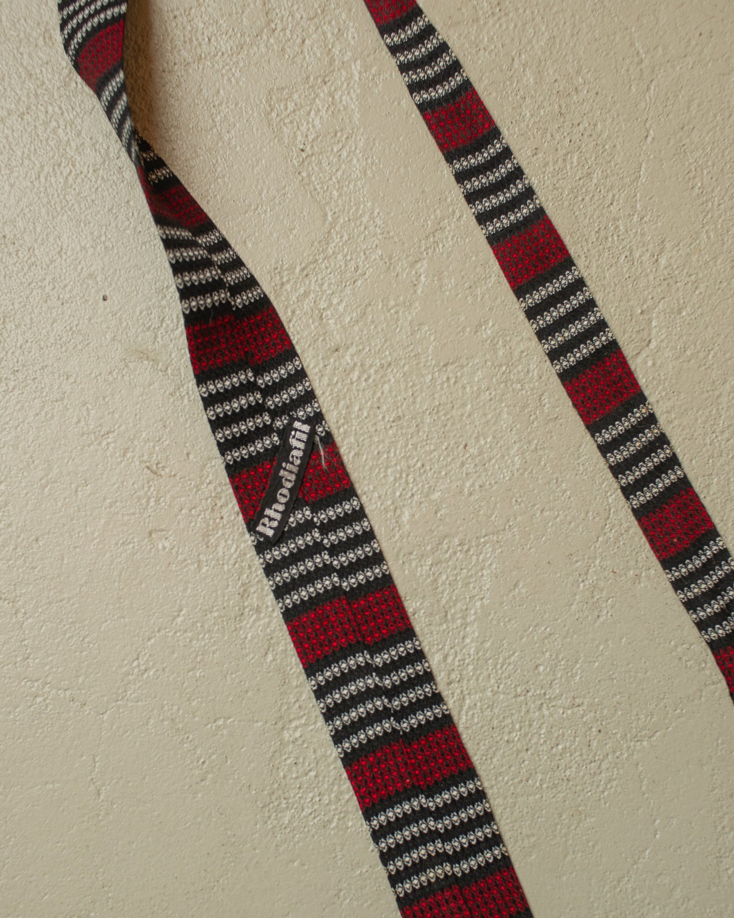 1950s/60s Tassel Dot Pattern Tie black/red