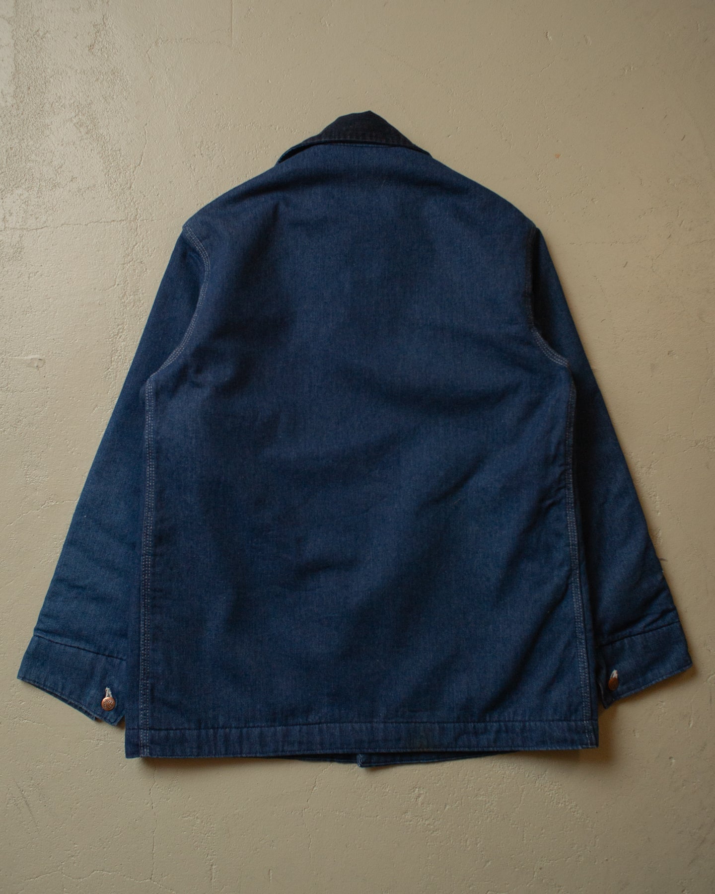 1970s unwashed J.C. Penney Big Mac Chore Coat blue - L