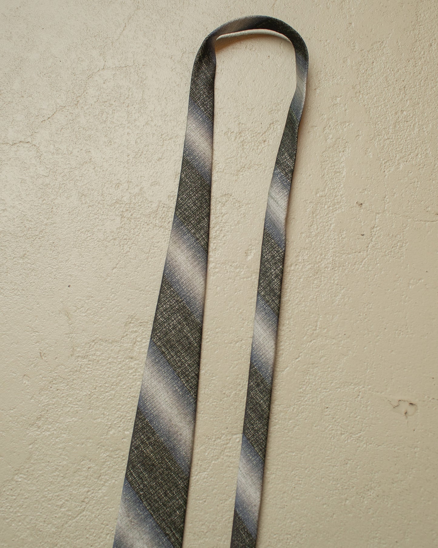 1960s Stella striped Tie grey/black