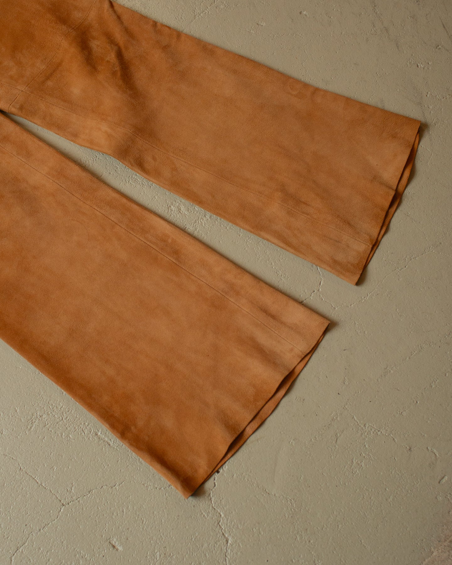 1960s/70s Suede Leather Flares brown - 30x32