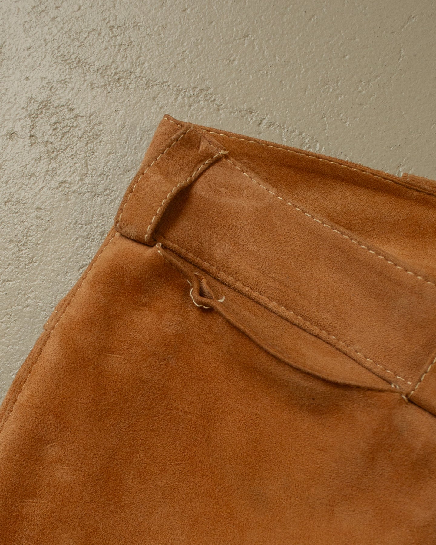 1960s/70s Suede Leather Flares brown - 30x32