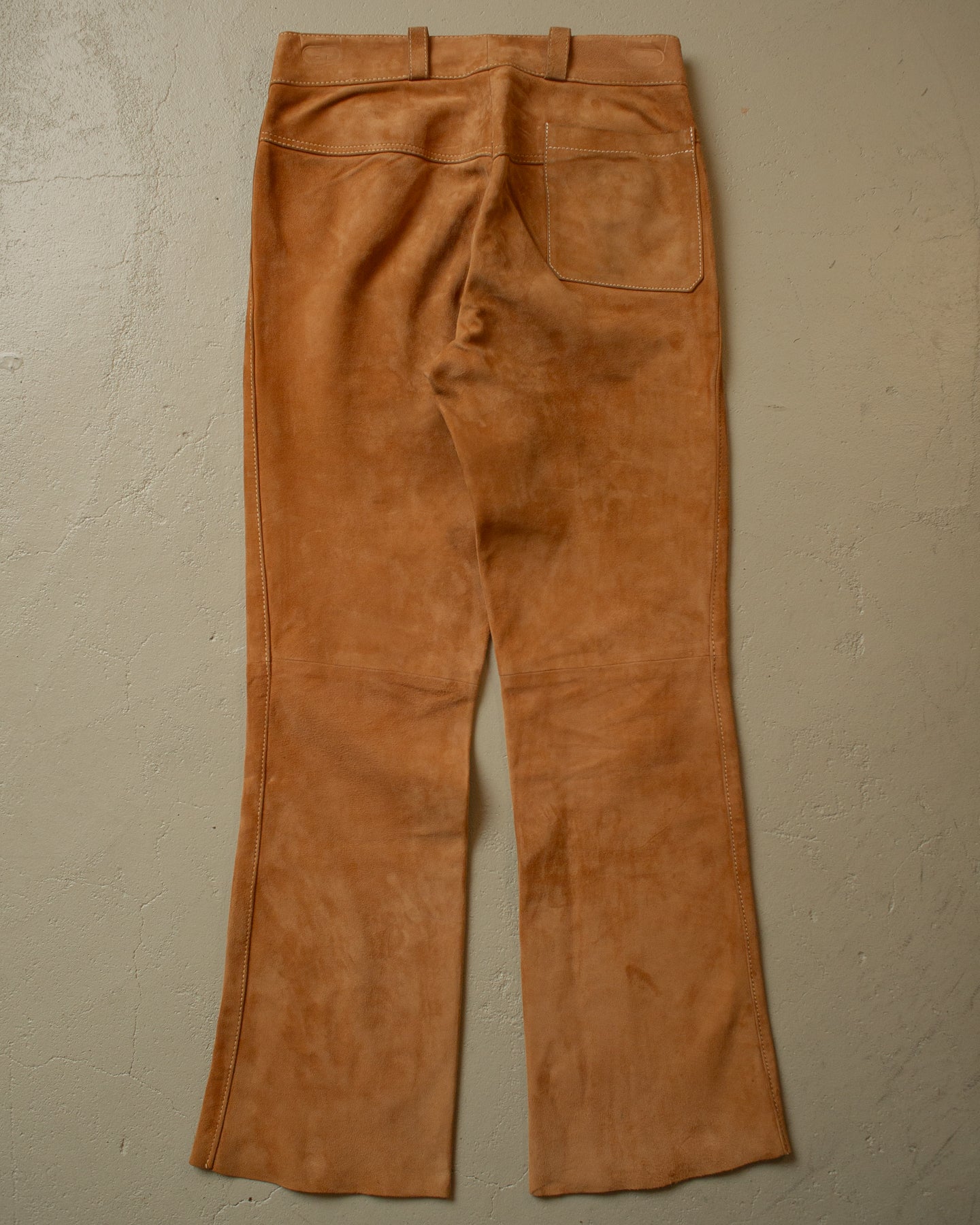 1960s/70s Suede Leather Flares brown - 30x32