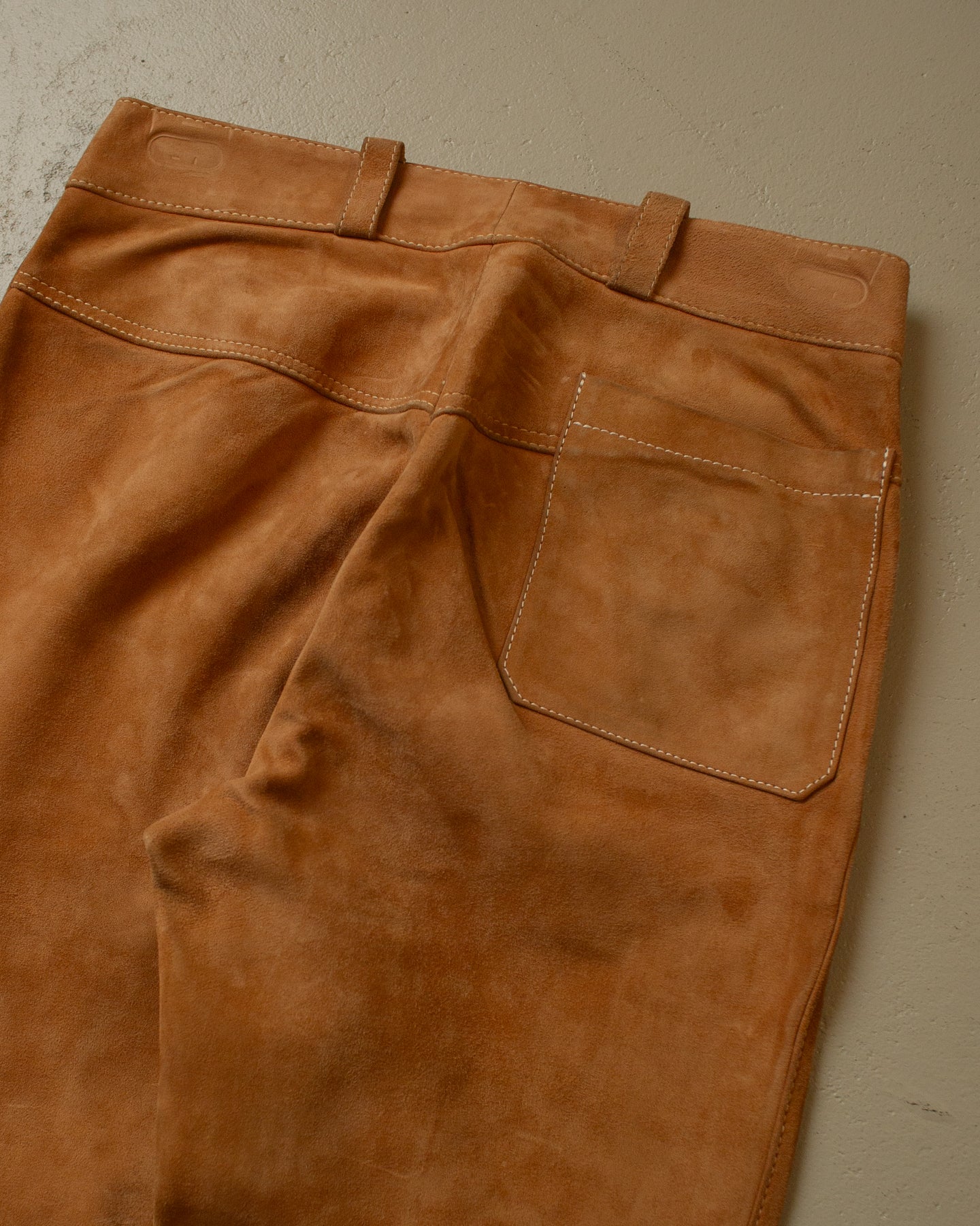 1960s/70s Suede Leather Flares brown - 30x32