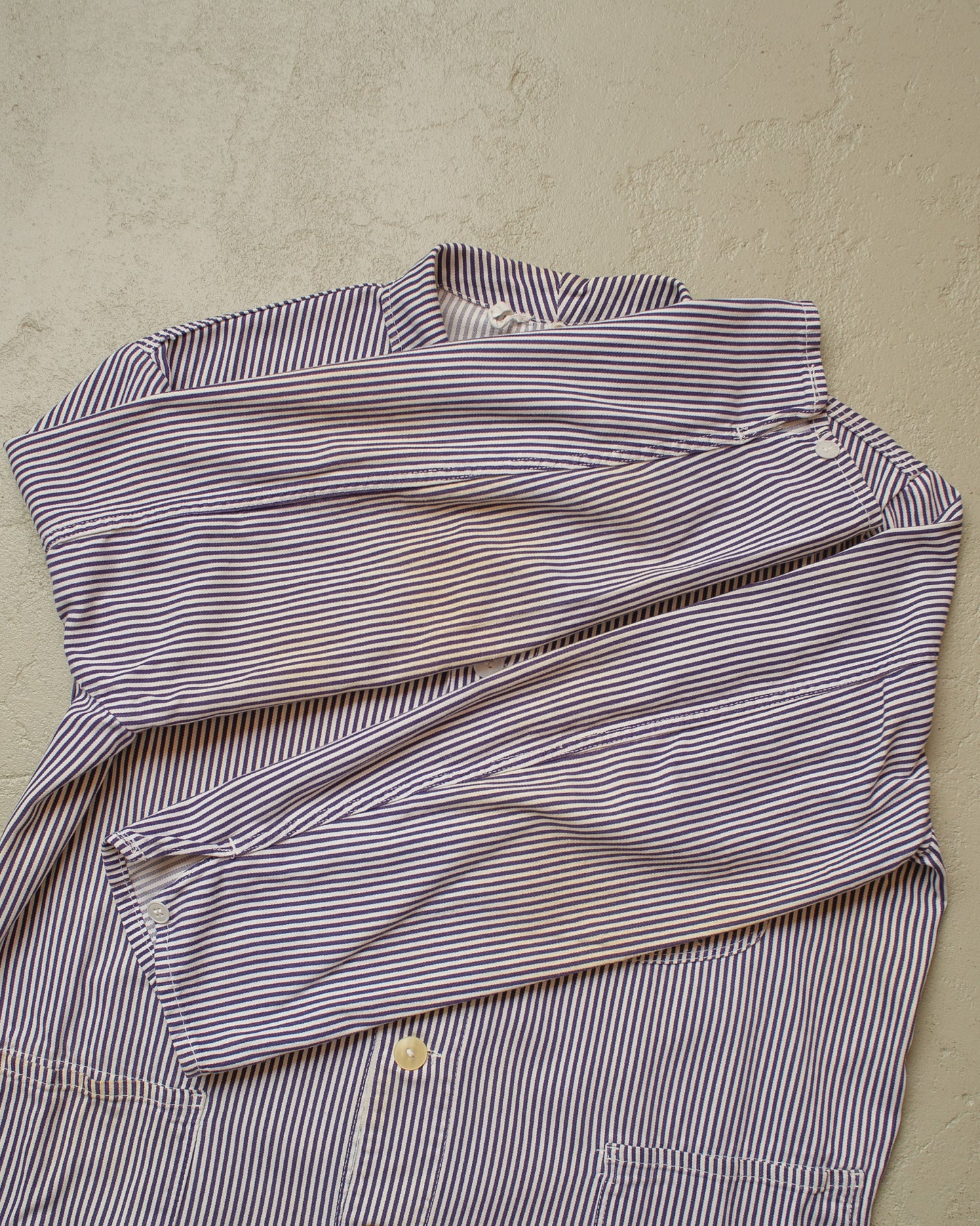 1950s German Greiff Butcher Work Jacket navyblue - XL/XXL