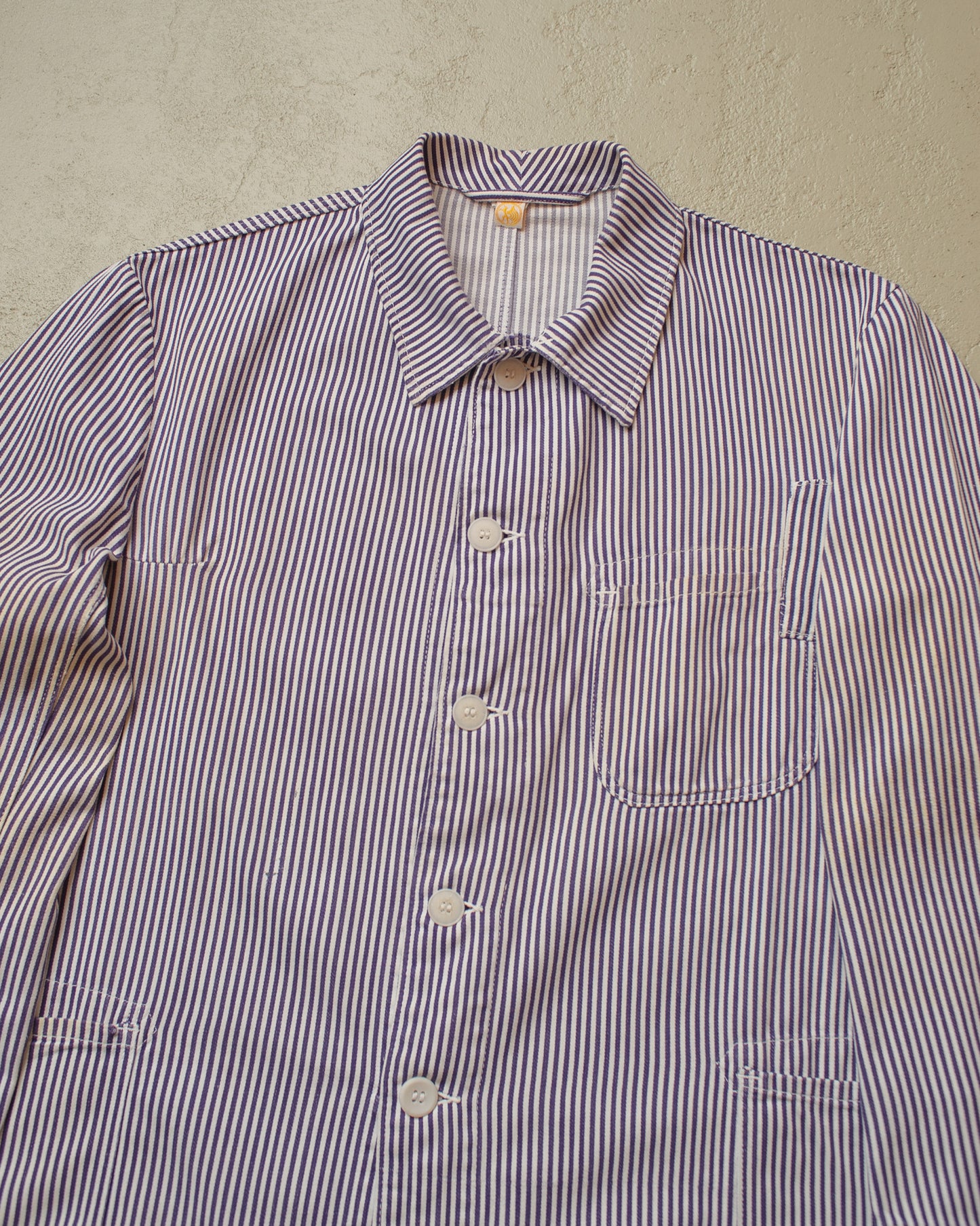 1950s German Greiff Butcher Work Jacket navyblue - L/XL