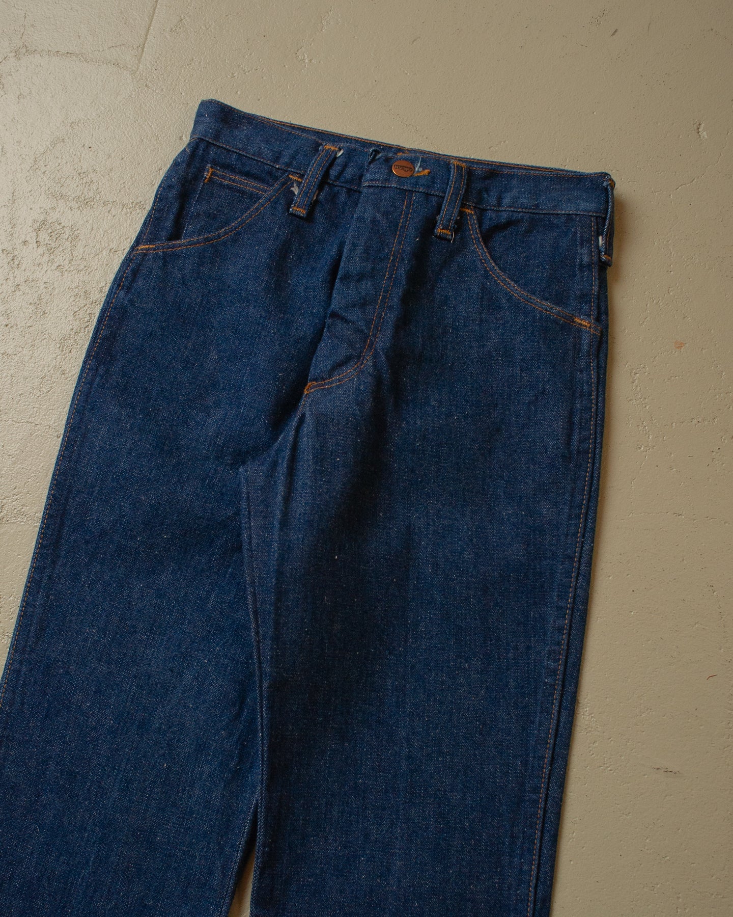 1970s unworn Wrangler Flared Jeans navyblue - 26x32