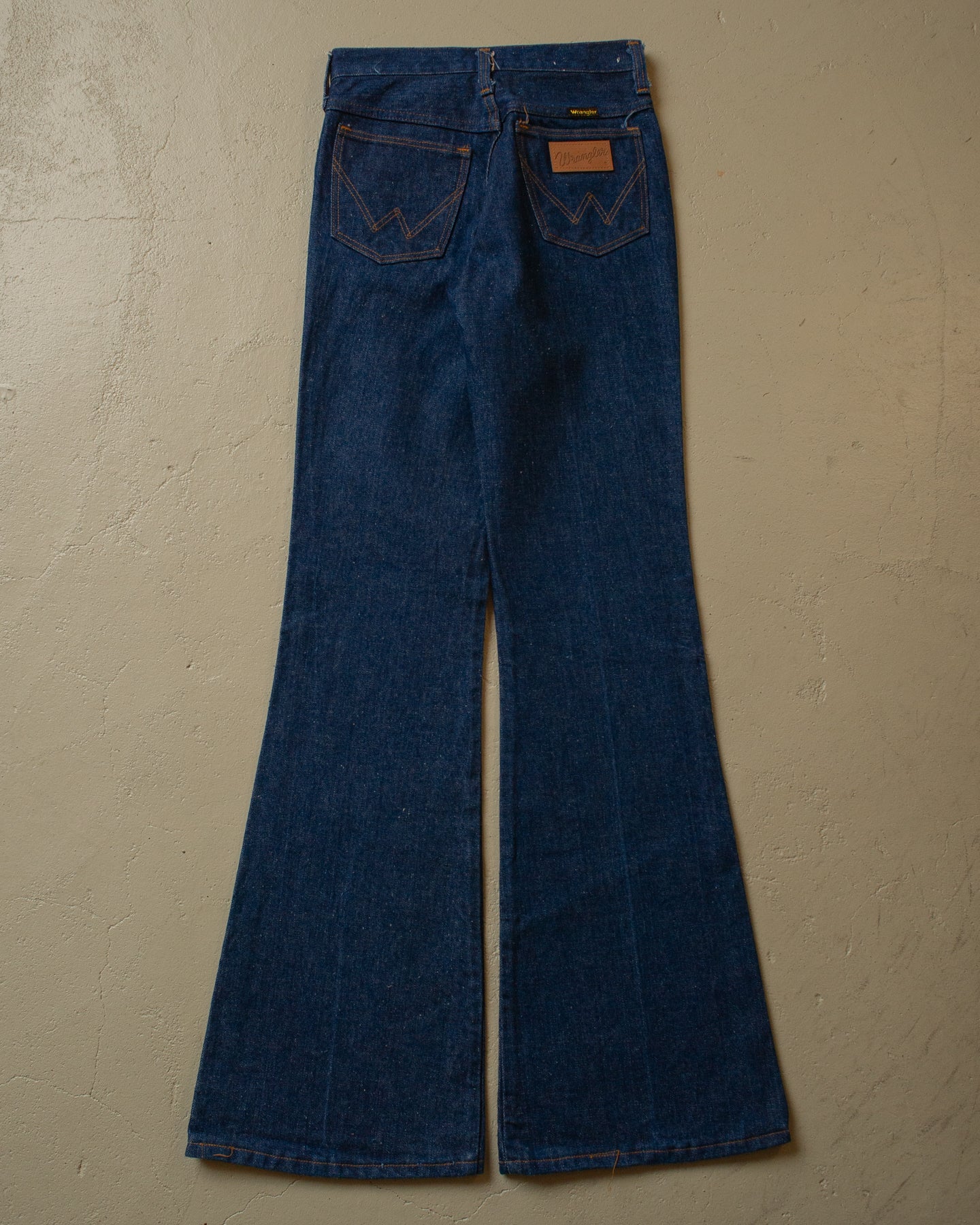 1970s unworn Wrangler Flared Jeans navyblue - 26x32