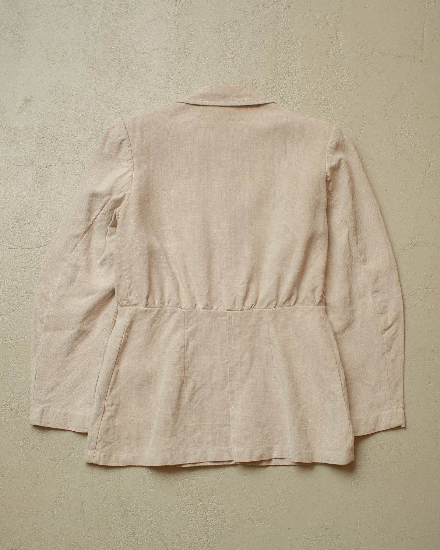 1920s Womens German Linen Sports Jacket creme - S/M