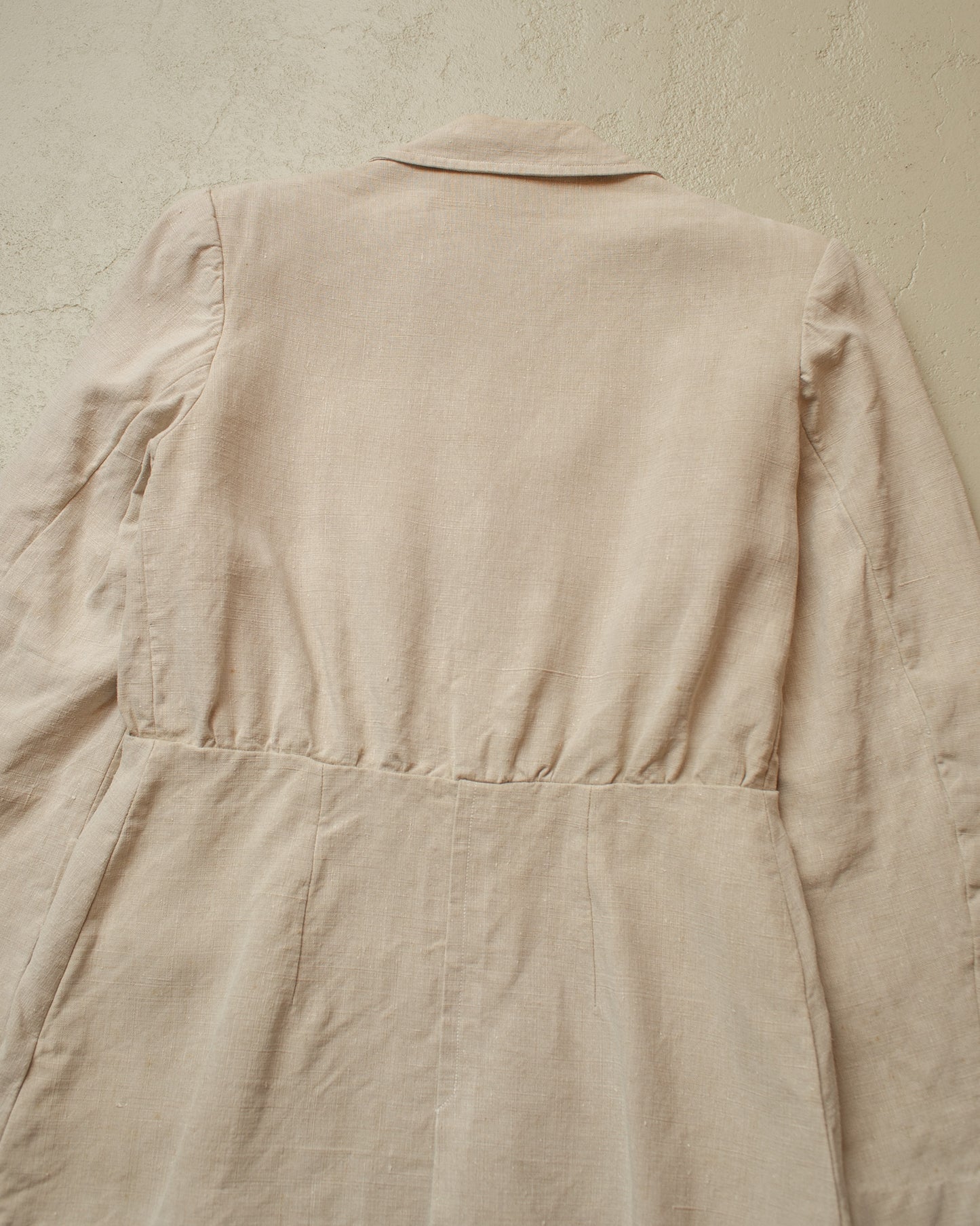 1920s Womens German Linen Sports Jacket creme - S/M
