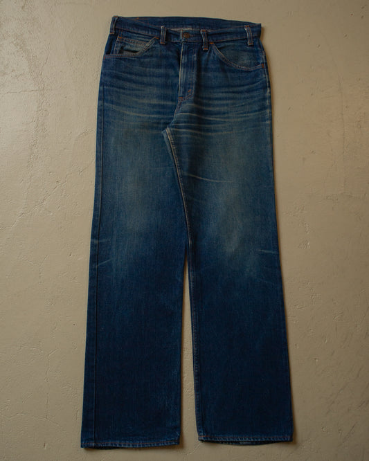 1980s Levi`s 617 Orange Tab Flared Jeans navyblue - 33x33