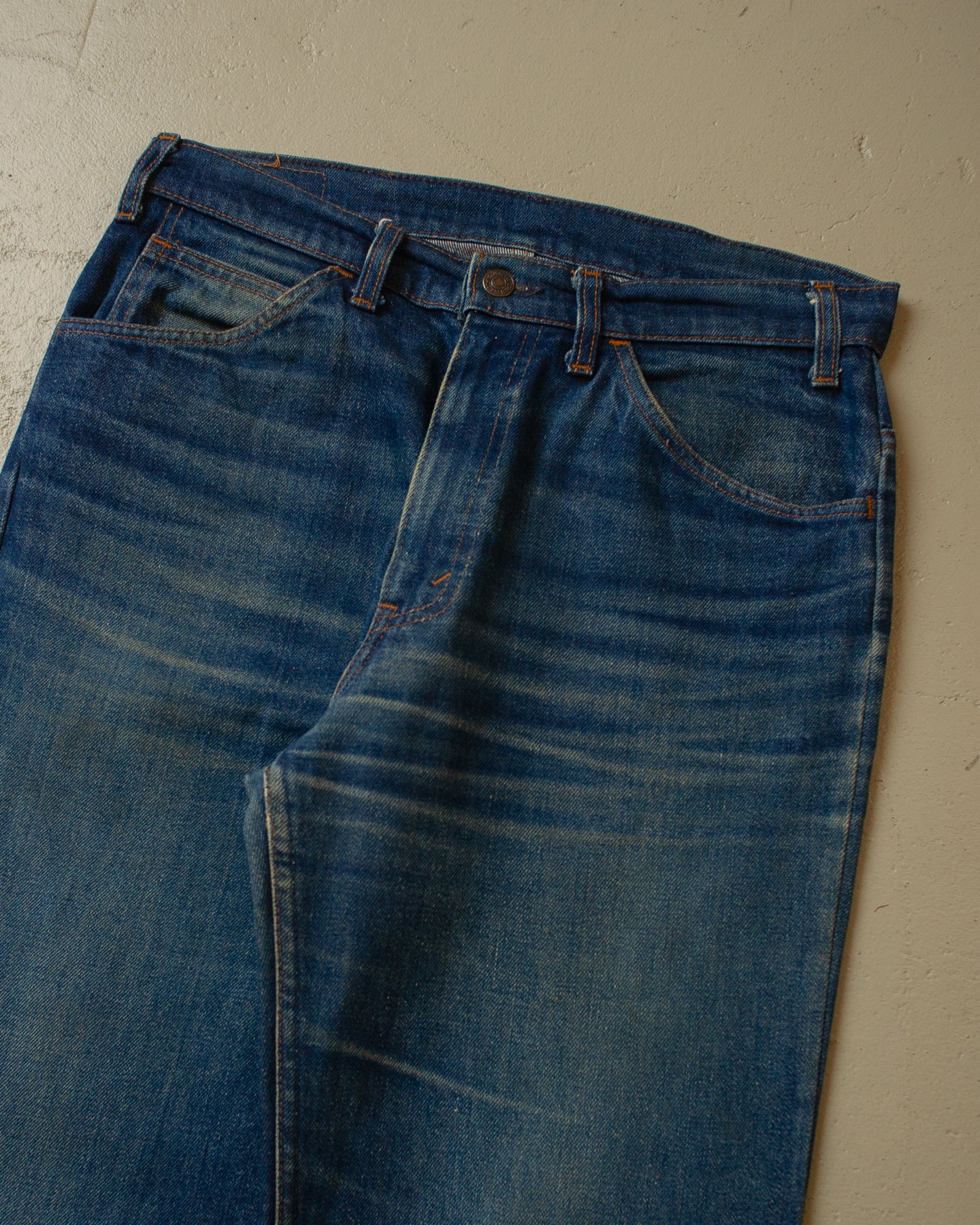 1980s Levi`s 617 Orange Tab Flared Jeans navyblue - 33x33