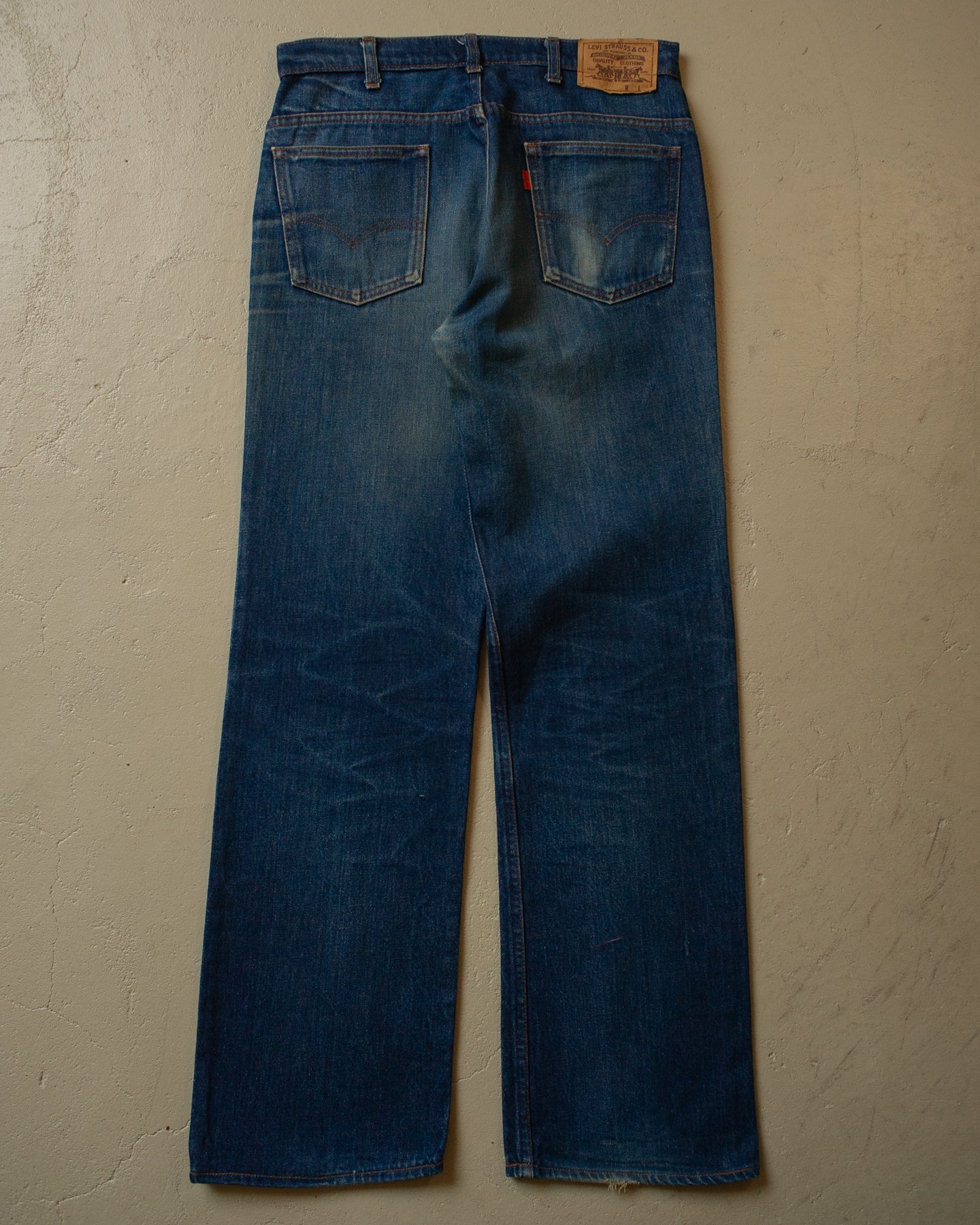 1980s Levi`s 617 Orange Tab Flared Jeans navyblue - 33x33