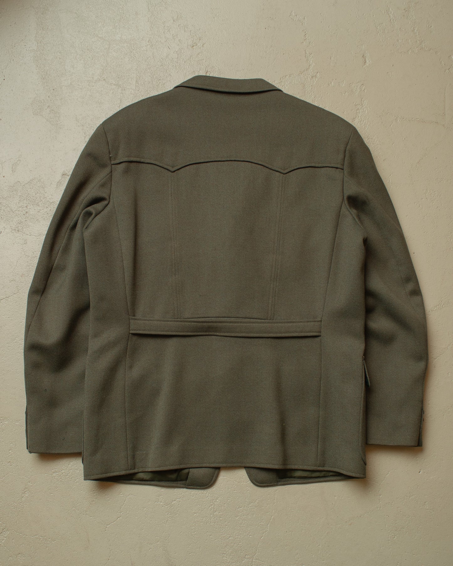 1940s German 4-Pocket Sports Suit Jacket green - L