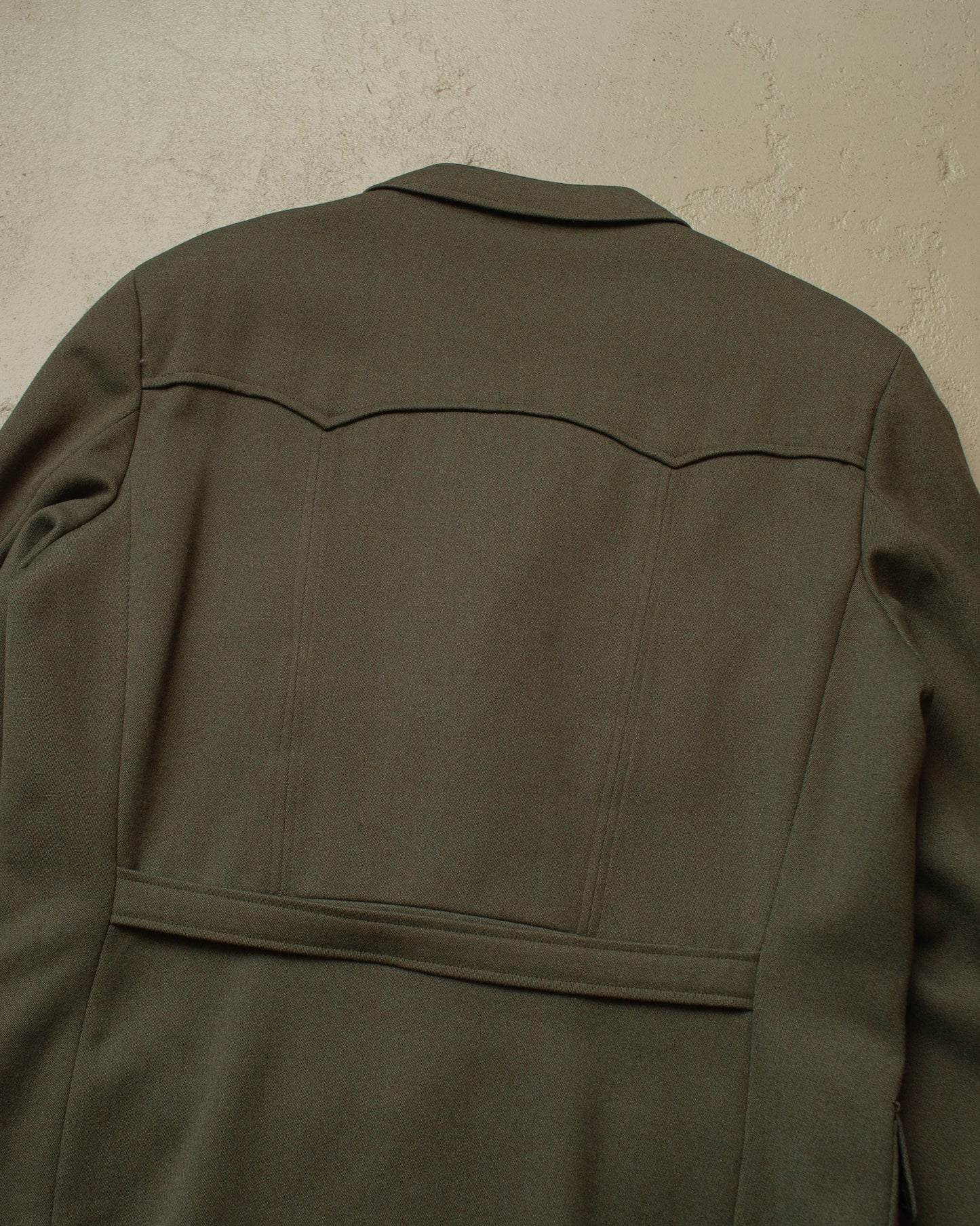 1940s German 4-Pocket Sports Suit Jacket green - L