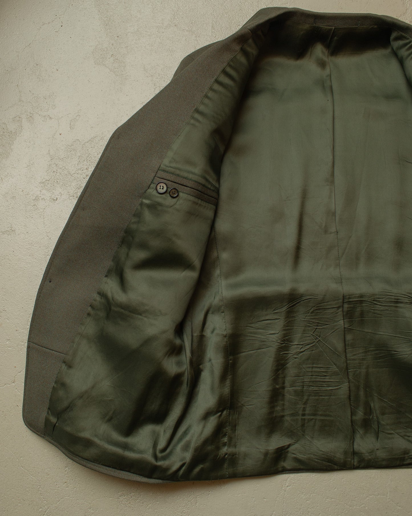 1940s German 4-Pocket Sports Suit Jacket green - L