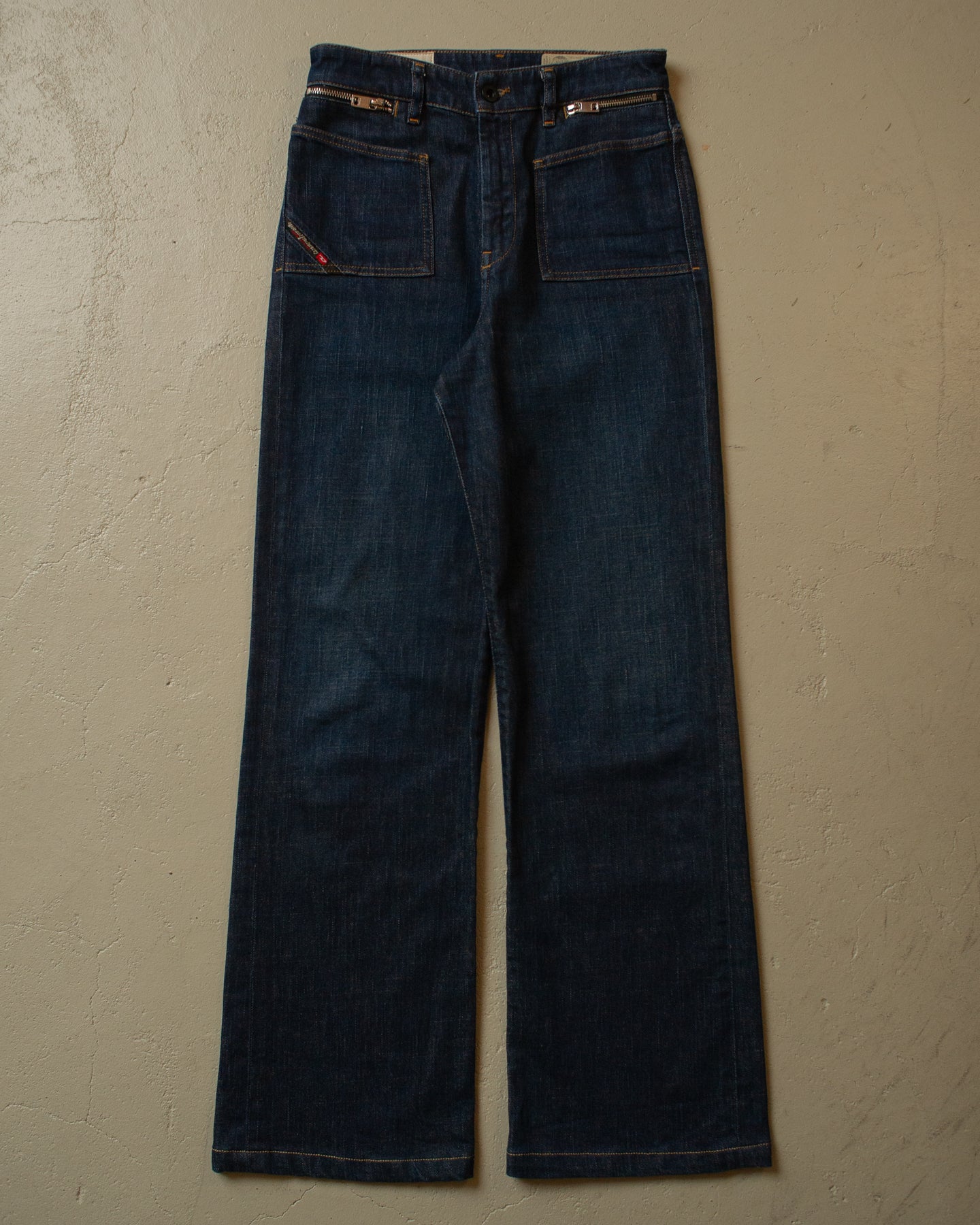 2000s Diesel Flared Jeans navyblue - 27x30