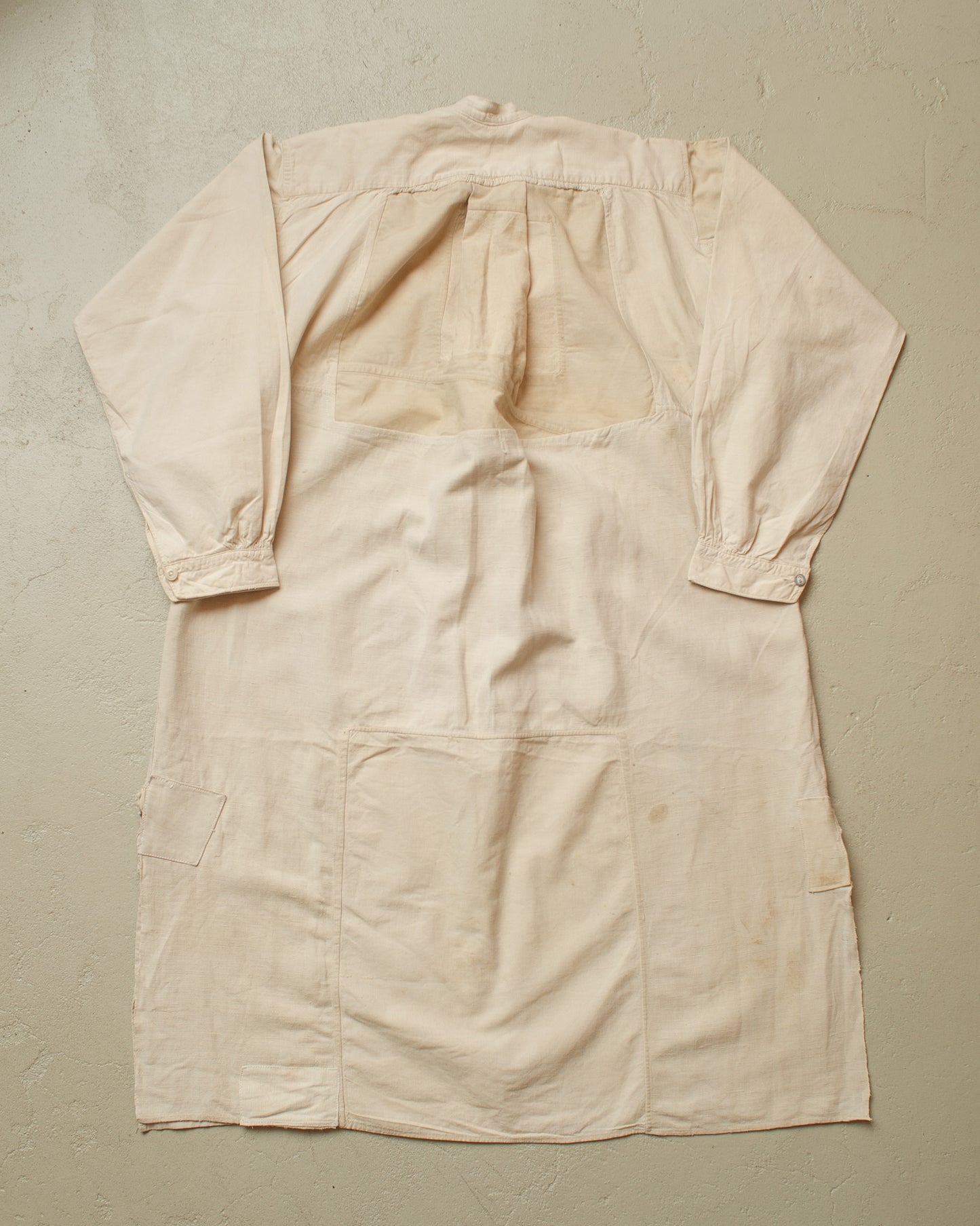 1900/10s repaired German Linen Undershirt creme - S
