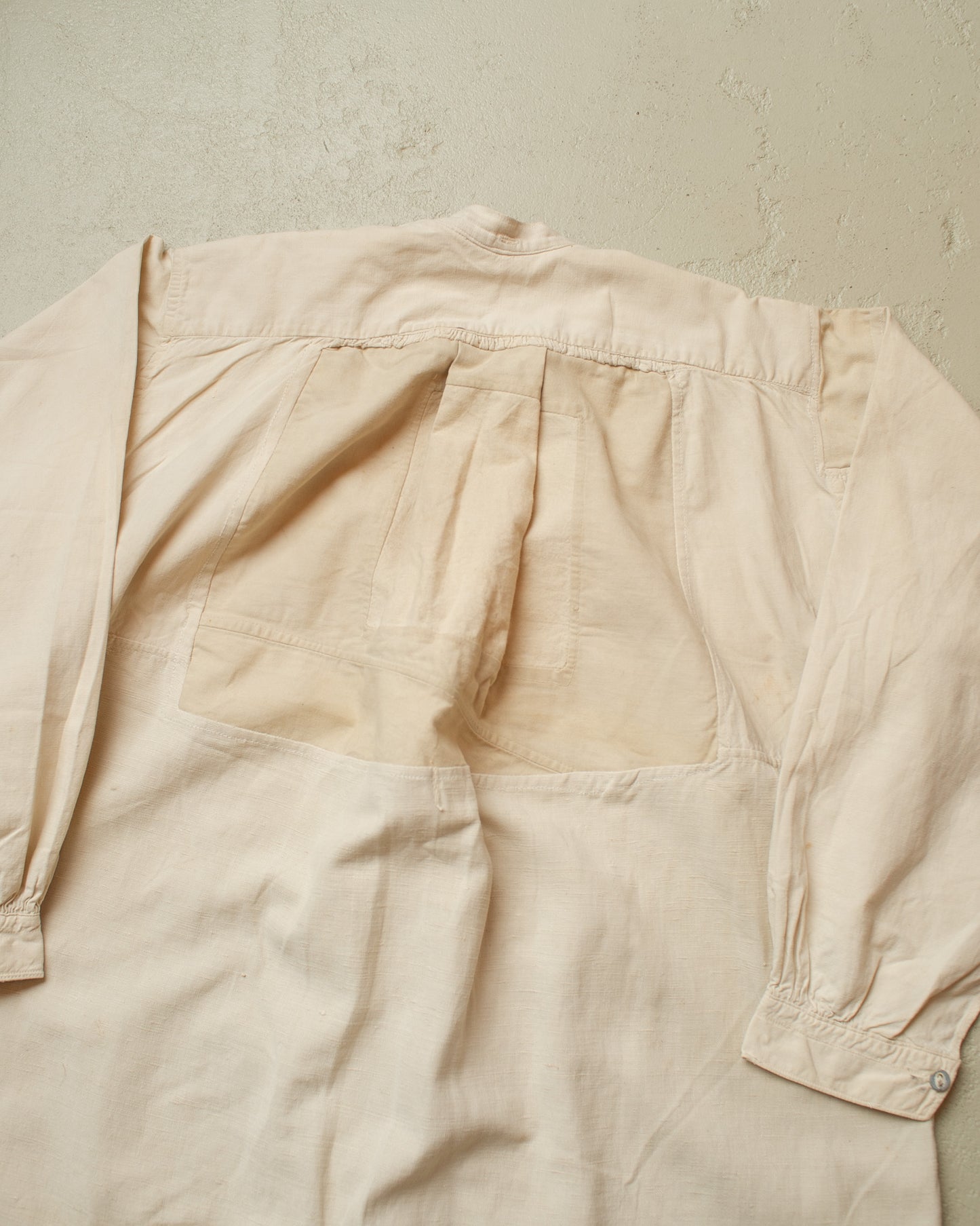 1900/10s repaired German Linen Undershirt creme - S