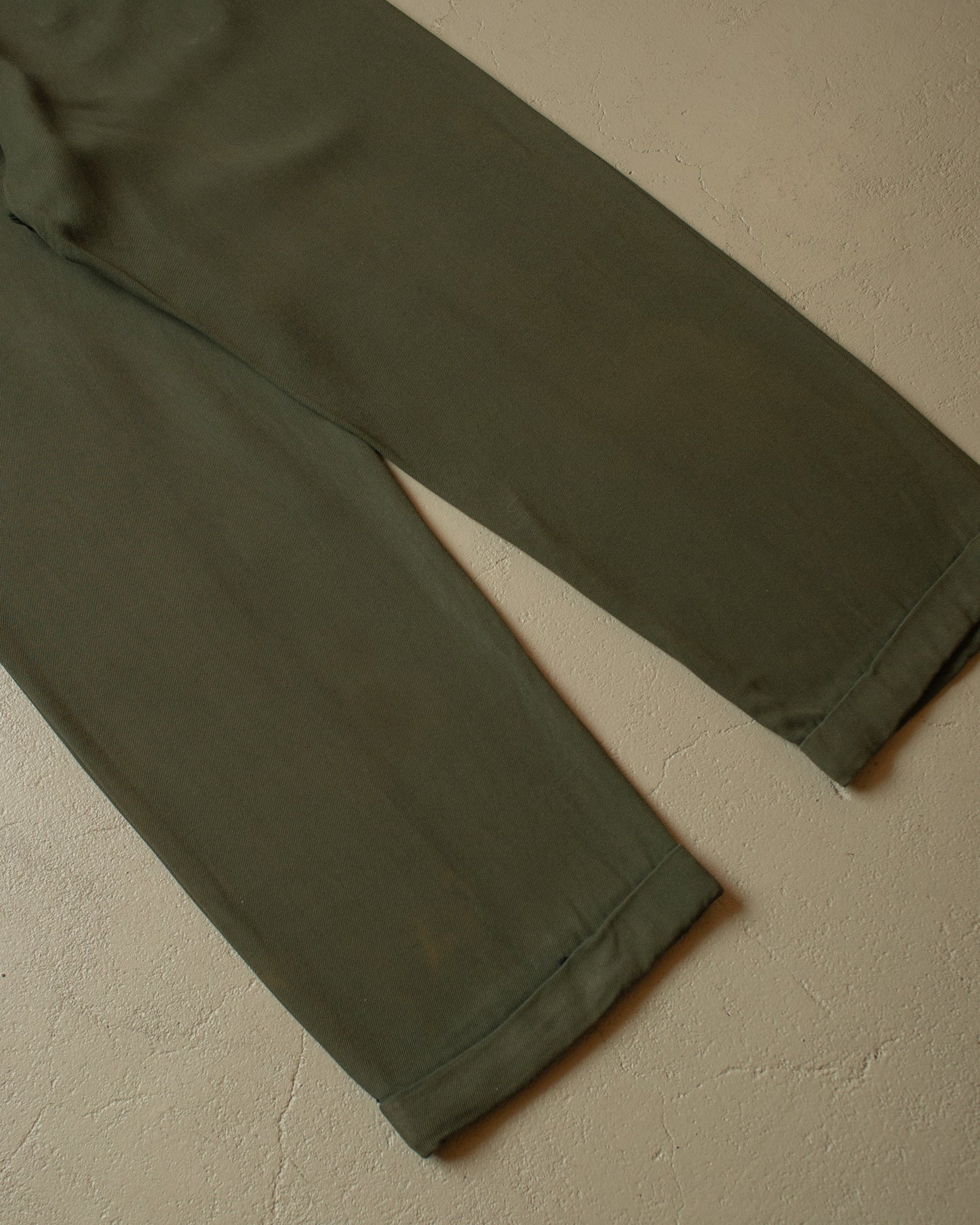 1950s Faded "Cinchback" Slacks green - W34 L32