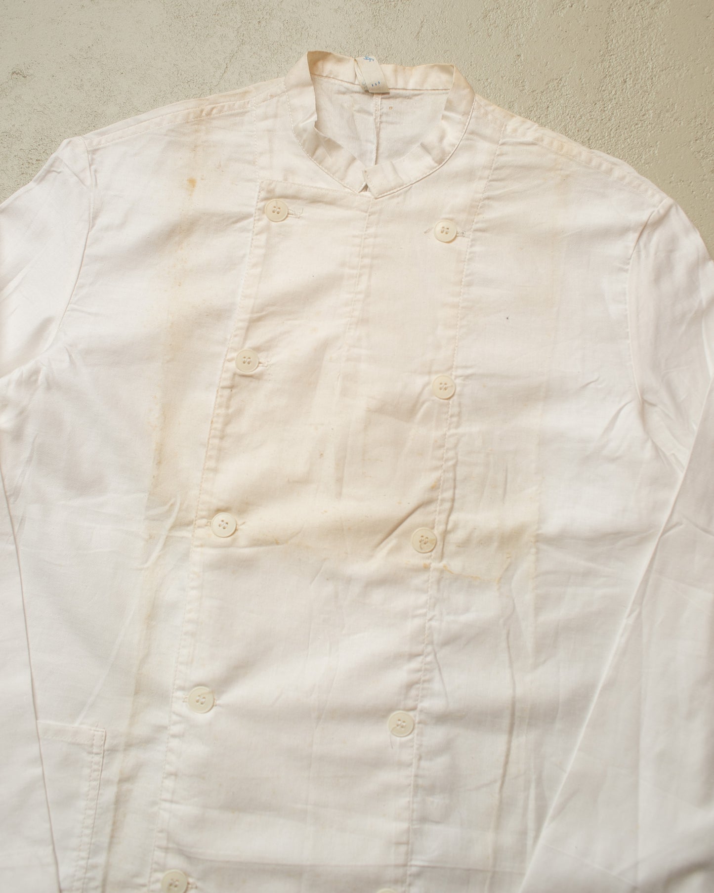 1950s/60s German Cook double breasted light Work Jacket white - L