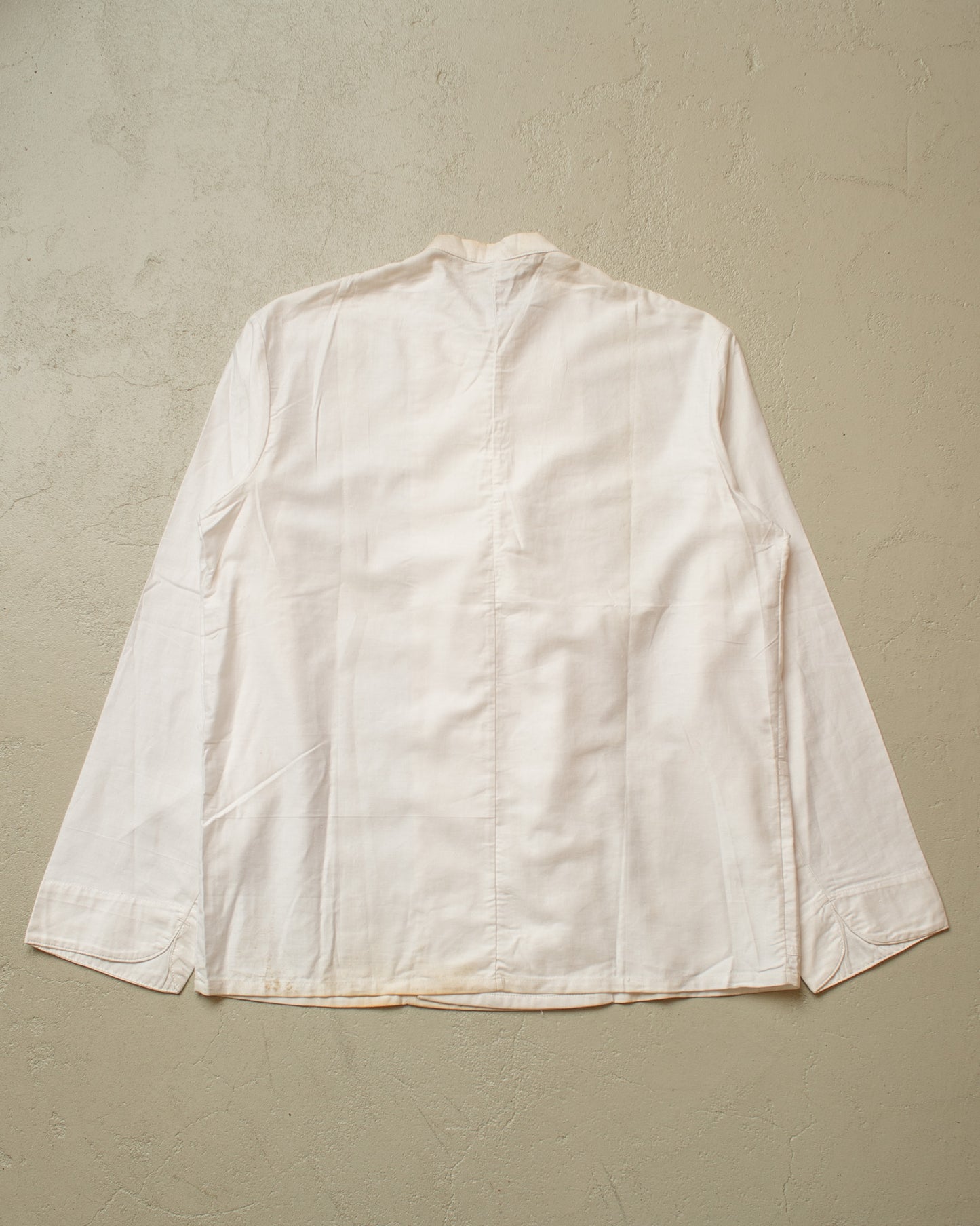1950s/60s German Cook double breasted light Work Jacket white - L
