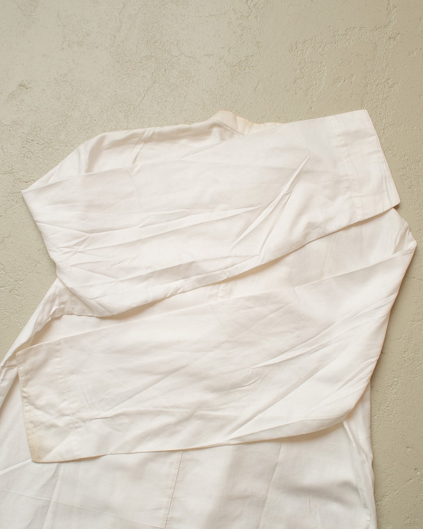 1950s/60s German Cook double breasted light Work Jacket white - L