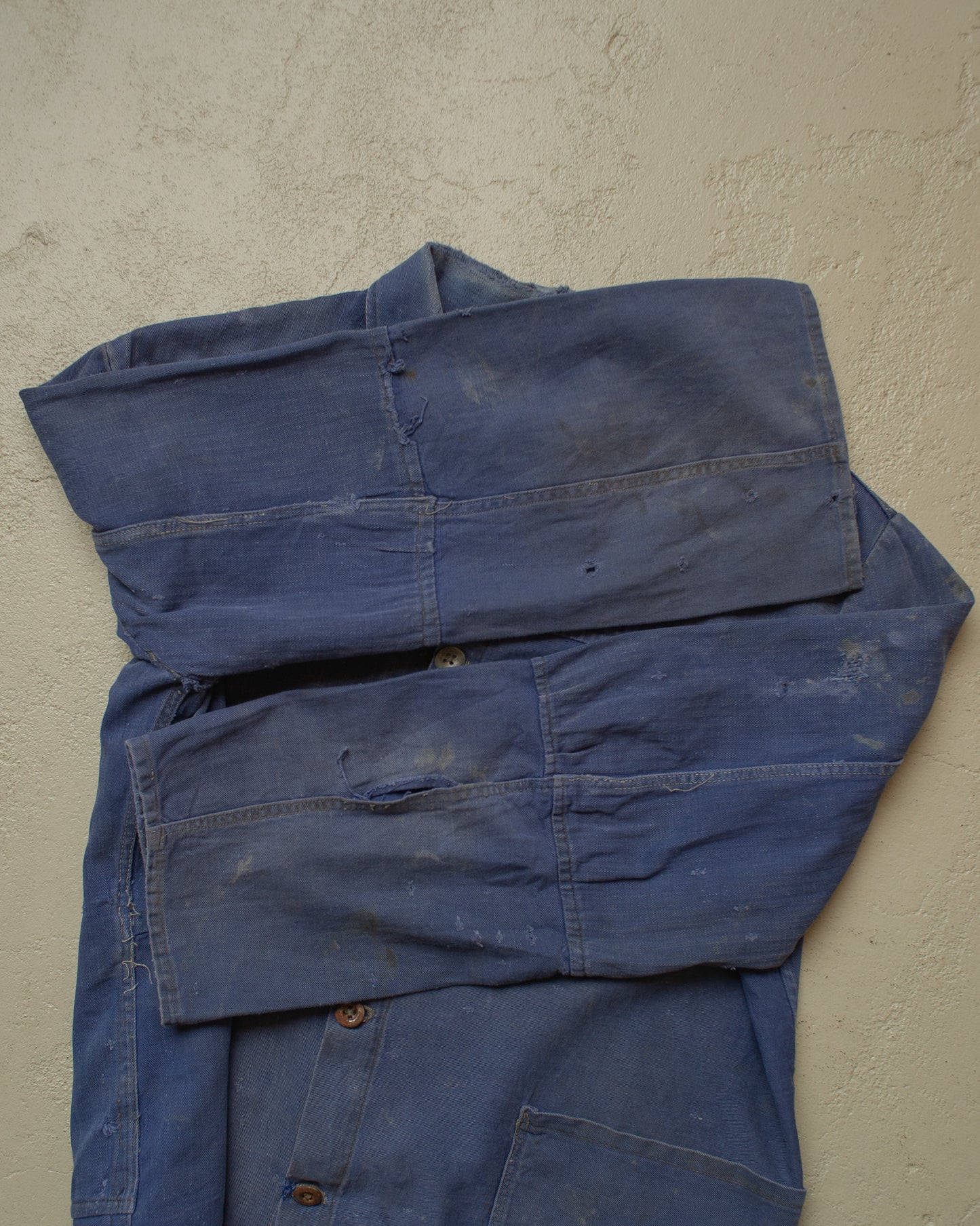 1950s German repaired Work Jacket blue - S/M