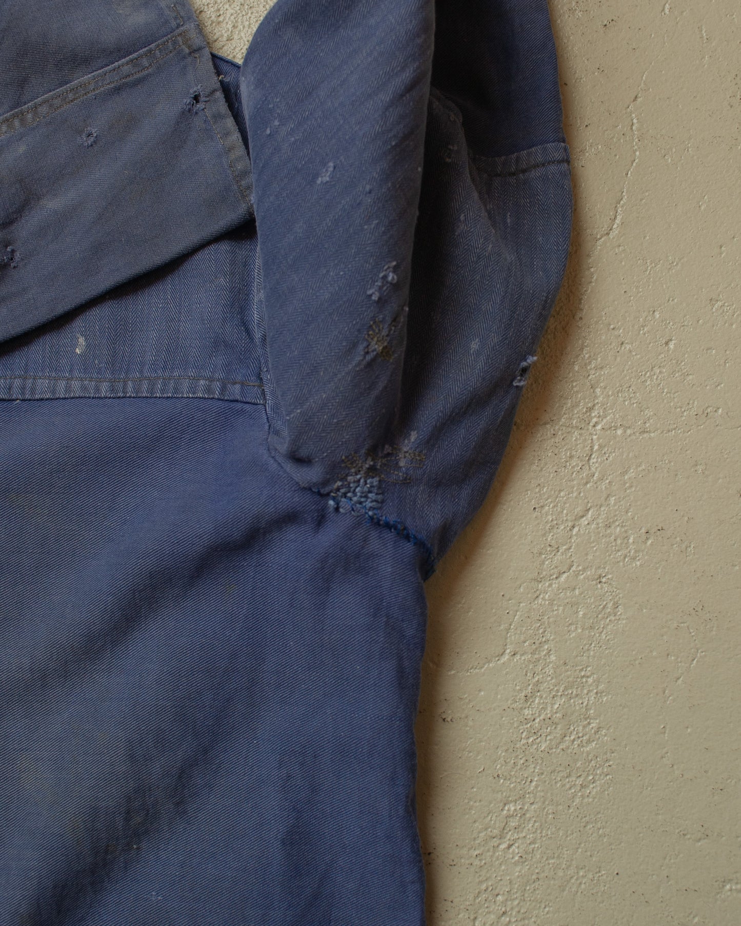 1950s German repaired Work Jacket blue - S/M