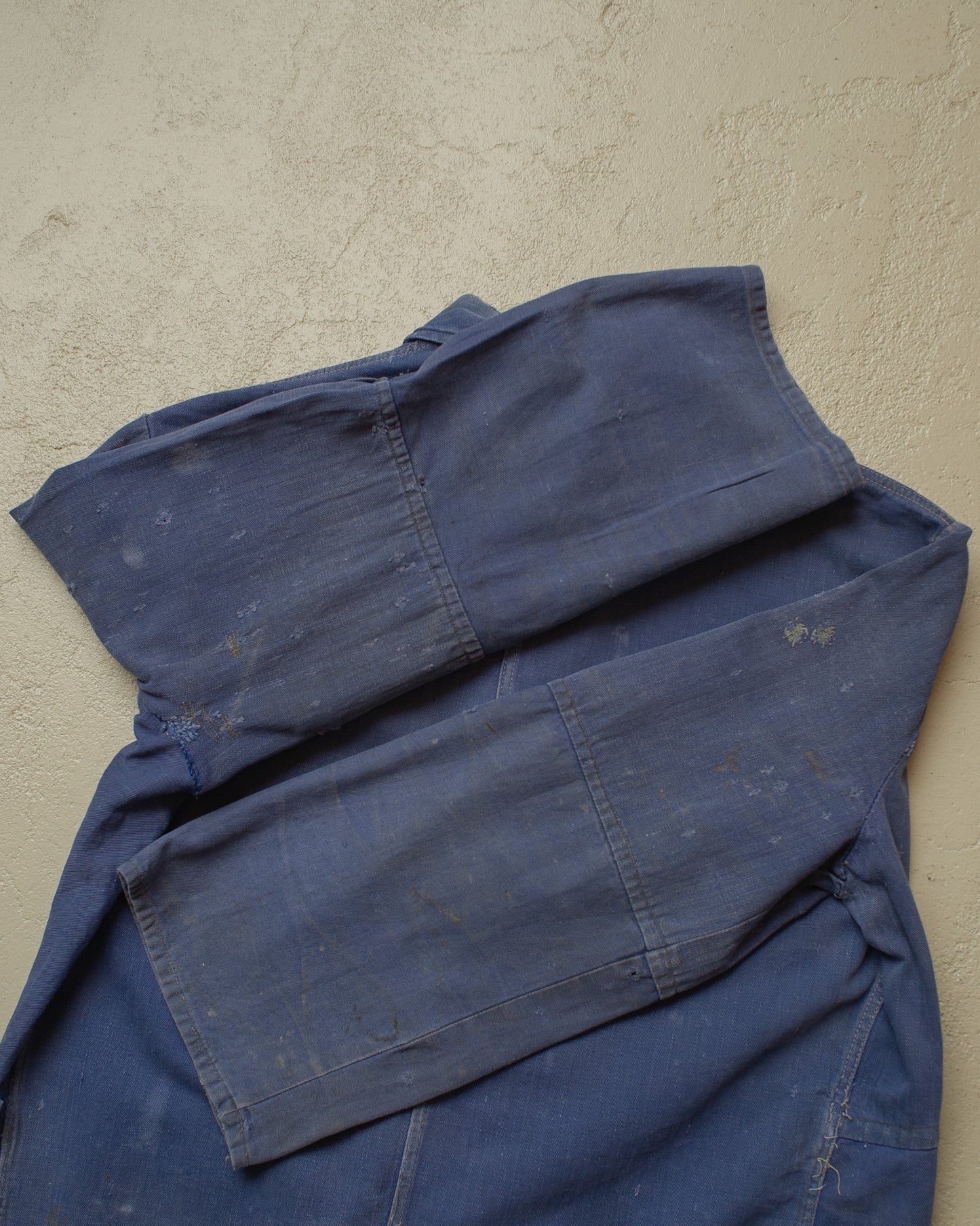 1950s German repaired Work Jacket blue - S/M