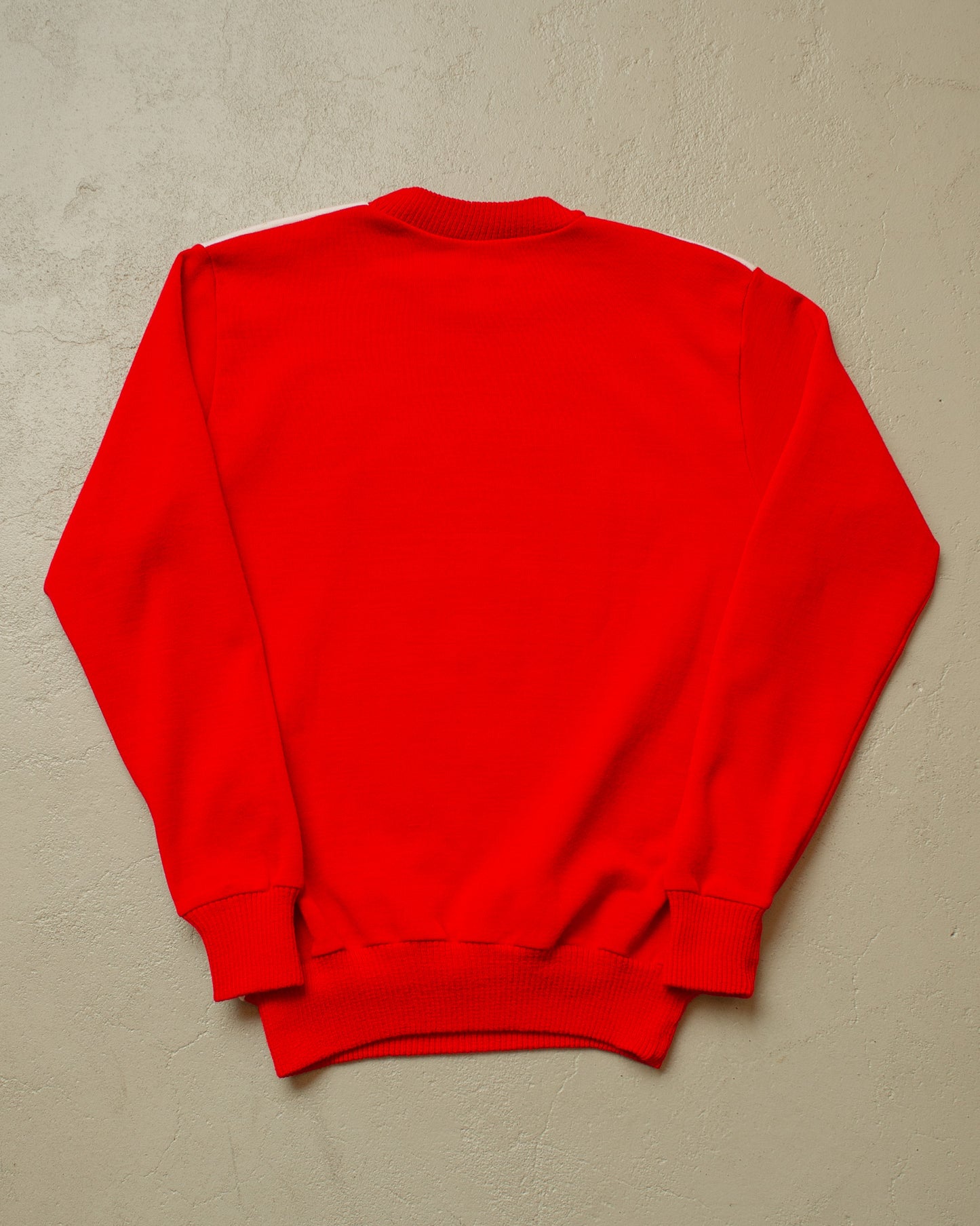 1970s Honda Two Tone Jersey Sweater red - M/L