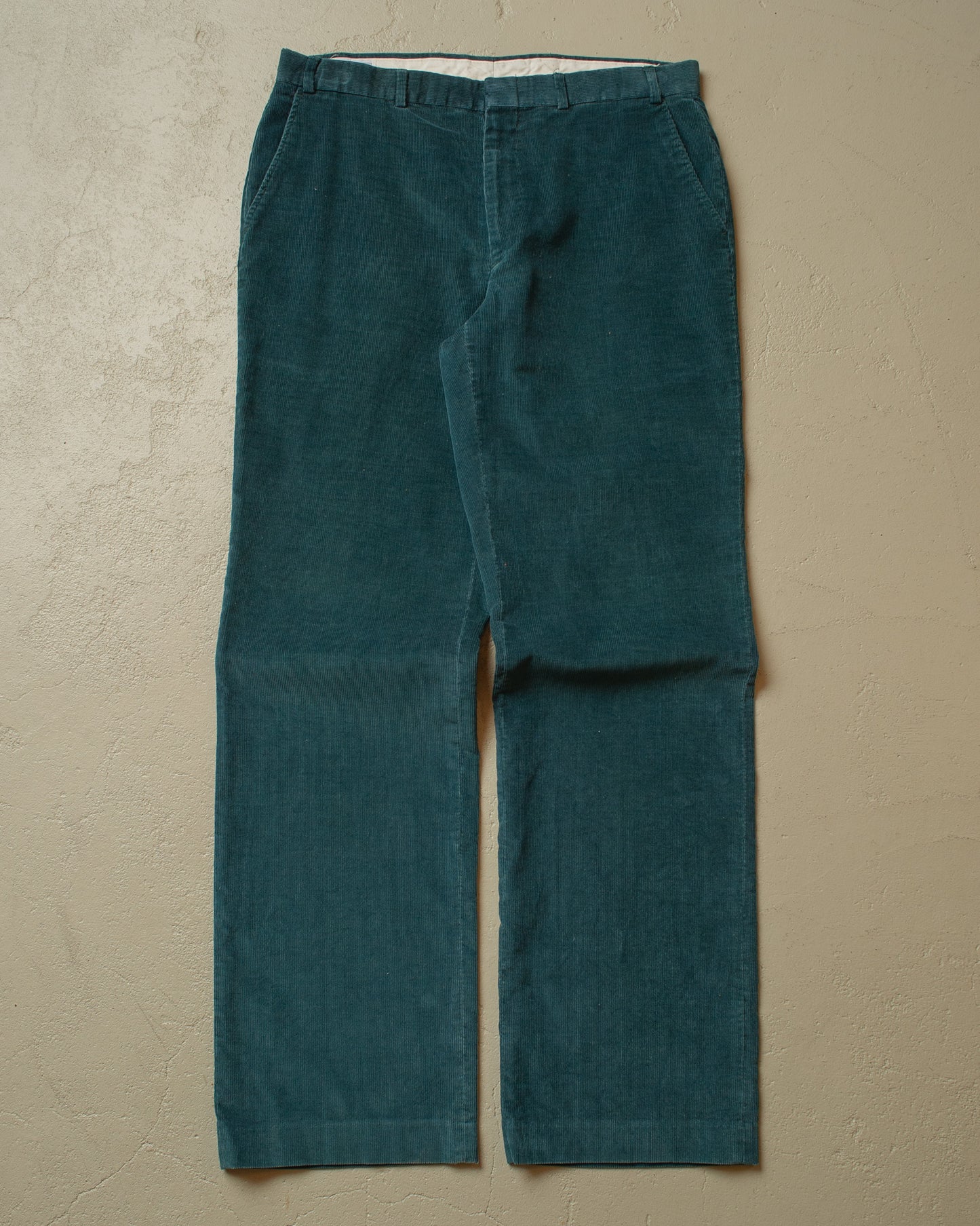 1980s Hanover Square Corduroy Pants turquoise - W35 L35
