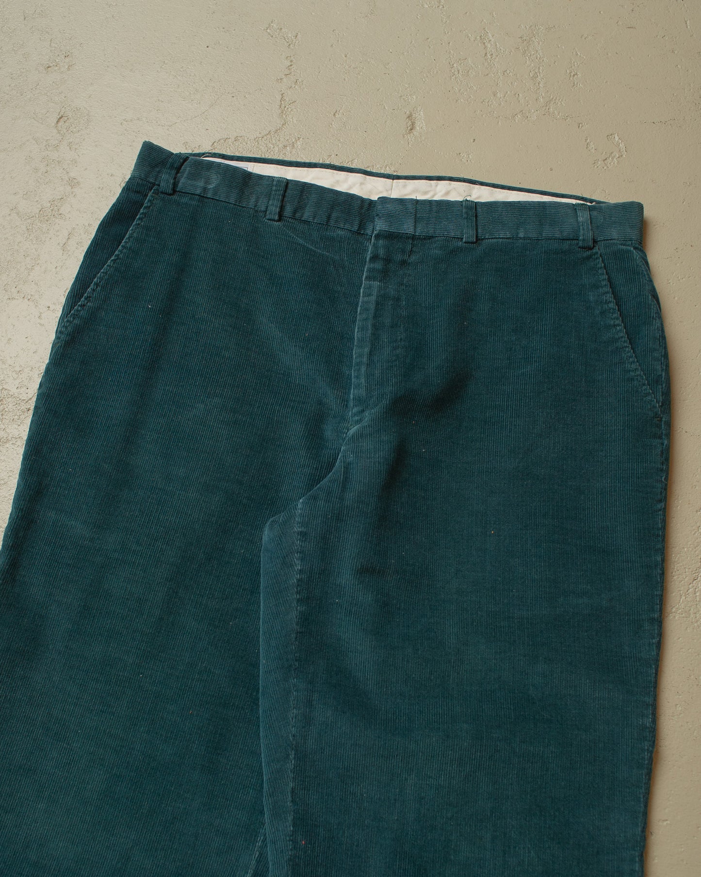 1980s Hanover Square Corduroy Pants turquoise - W35 L35