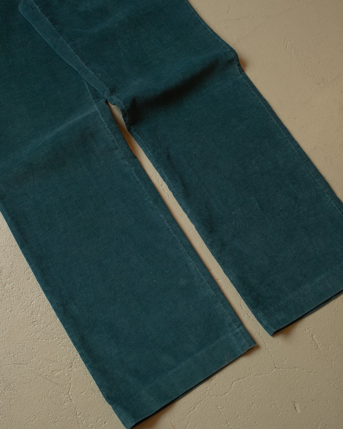 1980s Hanover Square Corduroy Pants turquoise - W35 L35