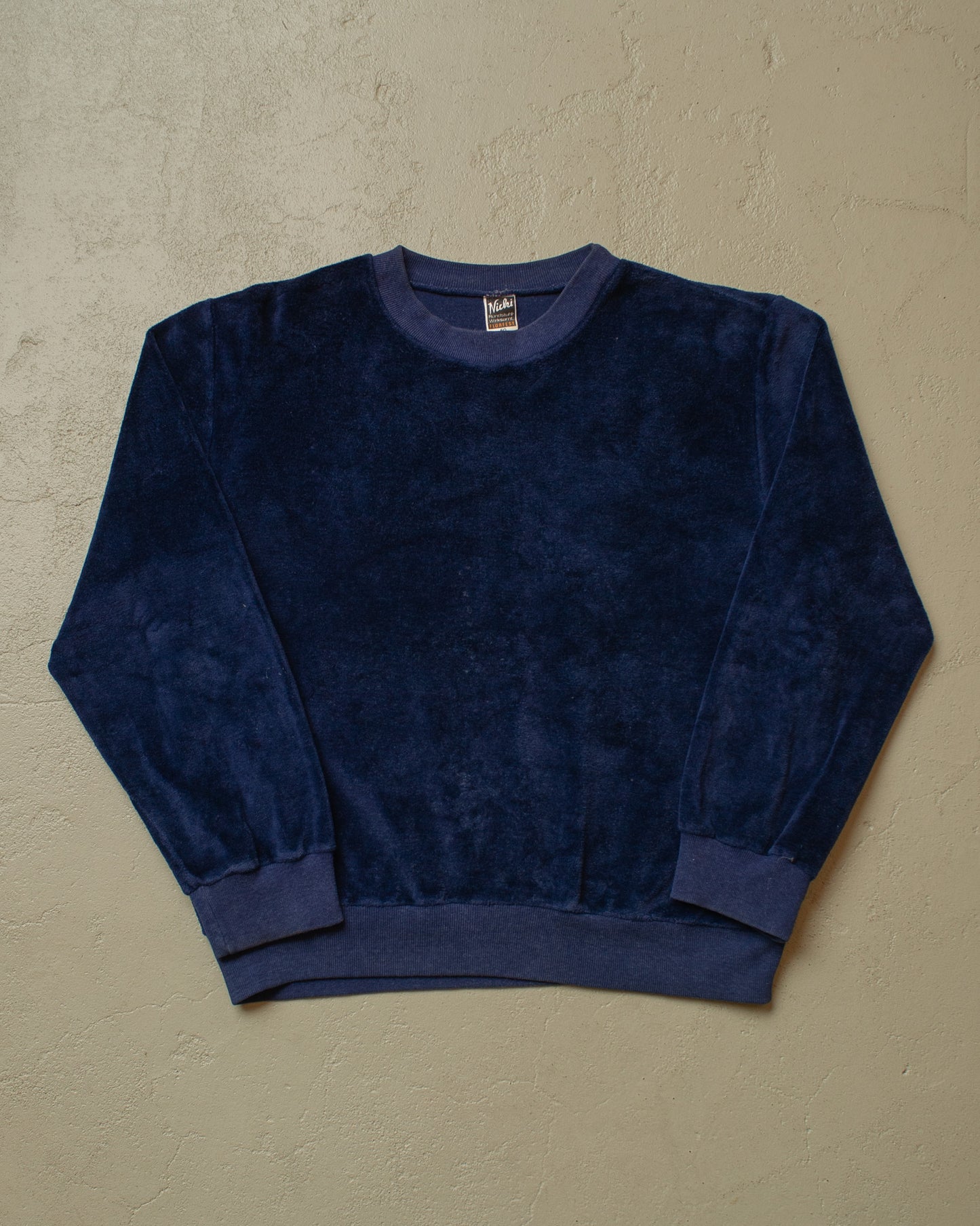 1970s Nicki Sweatshirt navyblue - M/L