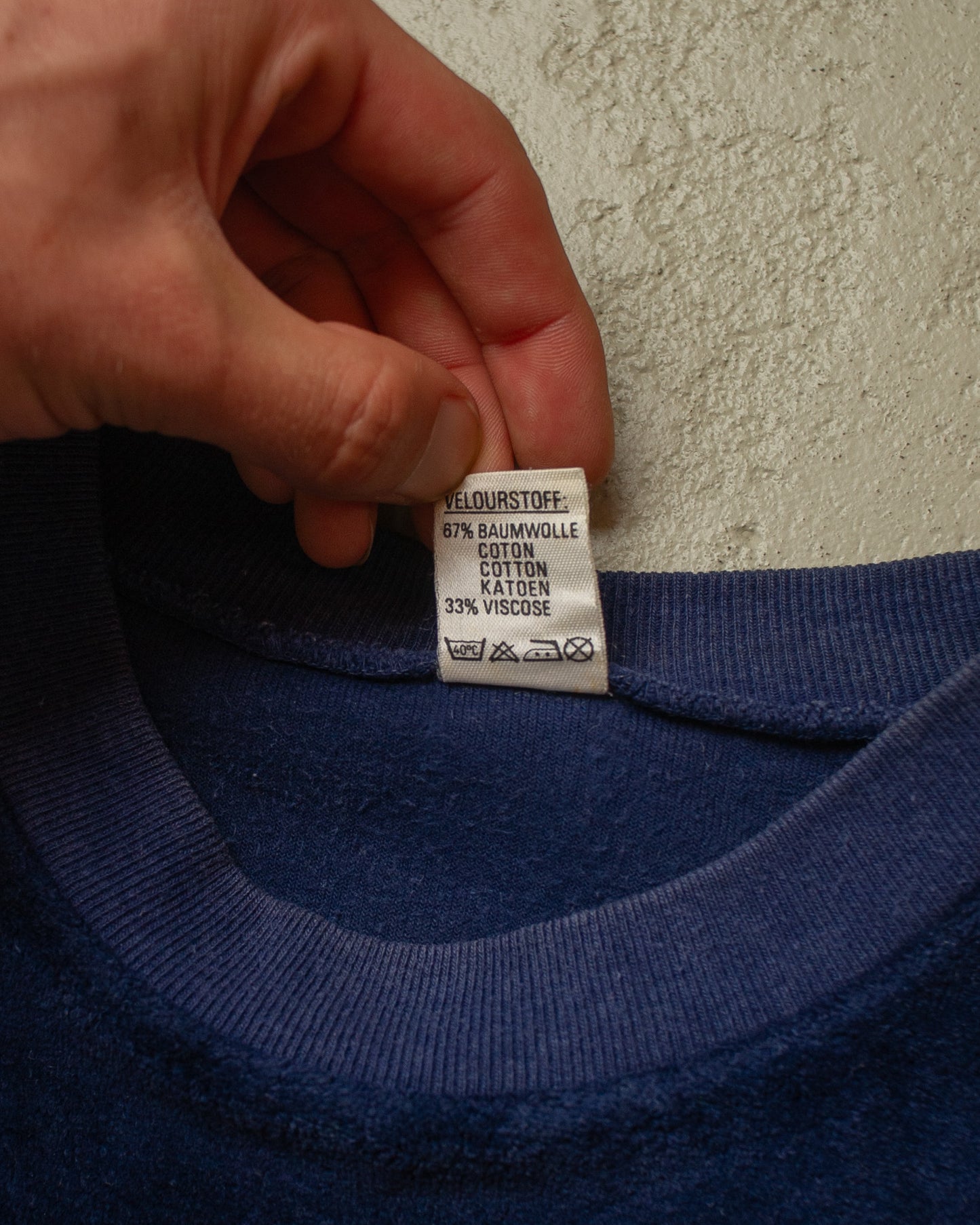 1970s Nicki Sweatshirt navyblue - M/L
