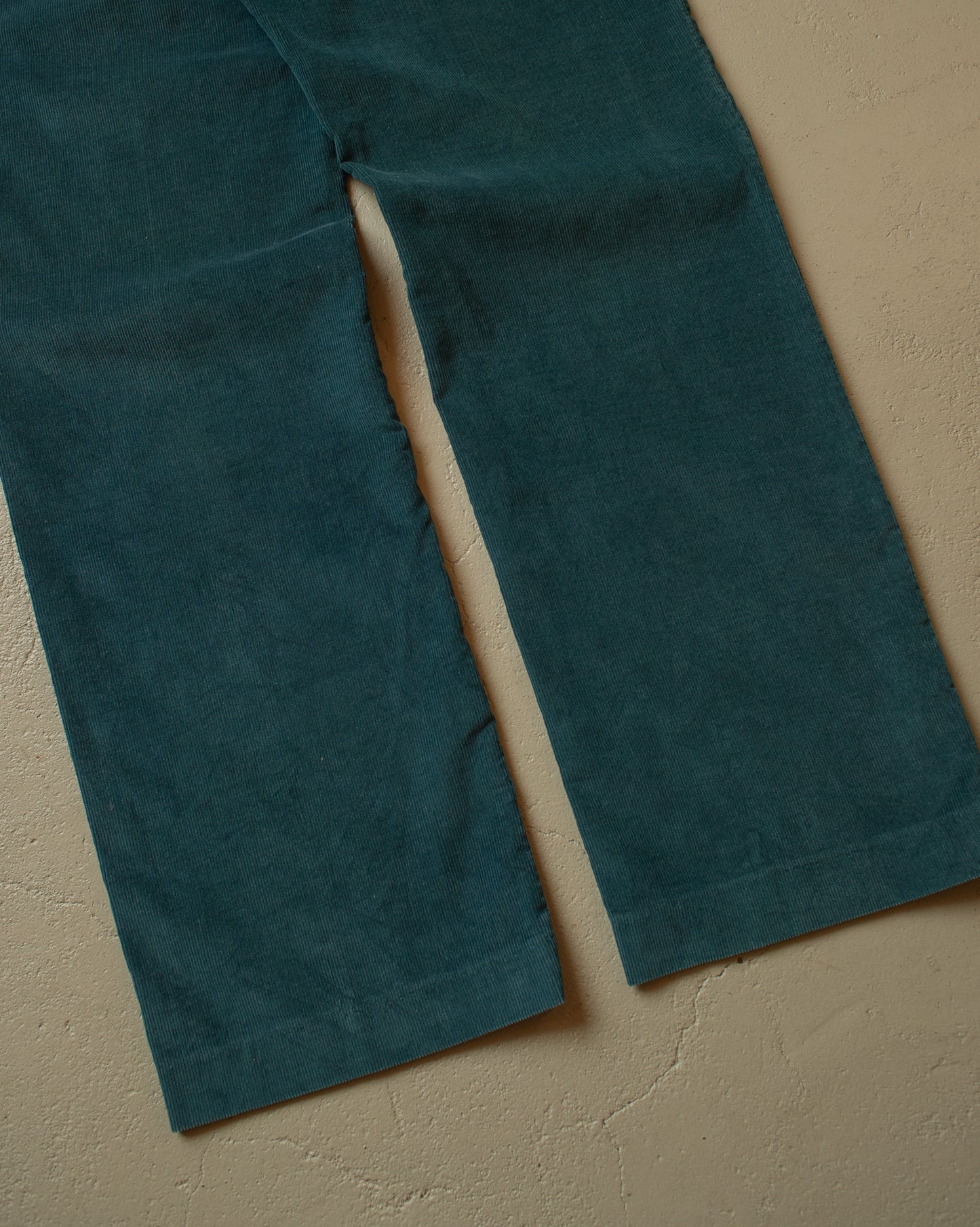 1980s Hanover Square Corduroy Pants turquoise - W35 L35