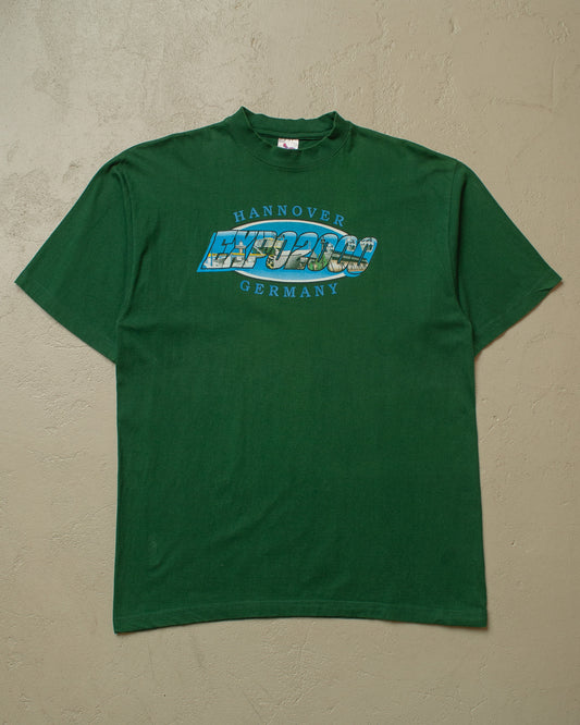 2000 Expo Hannover T-shirt green - L/XL