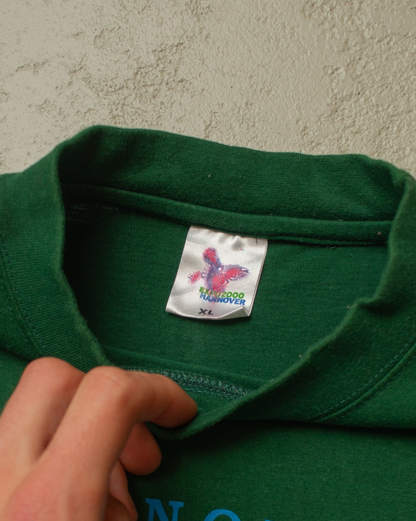 2000 Expo Hannover T-shirt green - L/XL