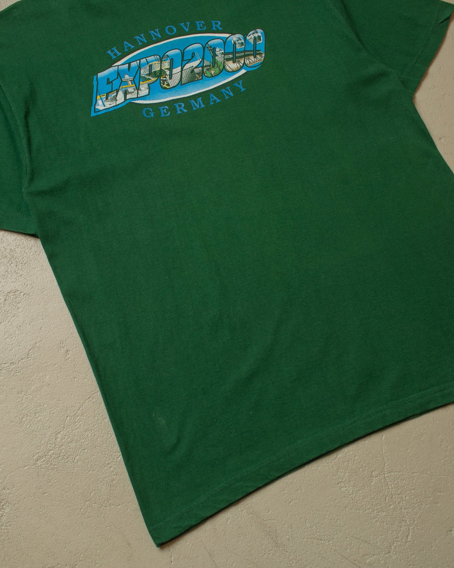 2000 Expo Hannover T-shirt green - L/XL