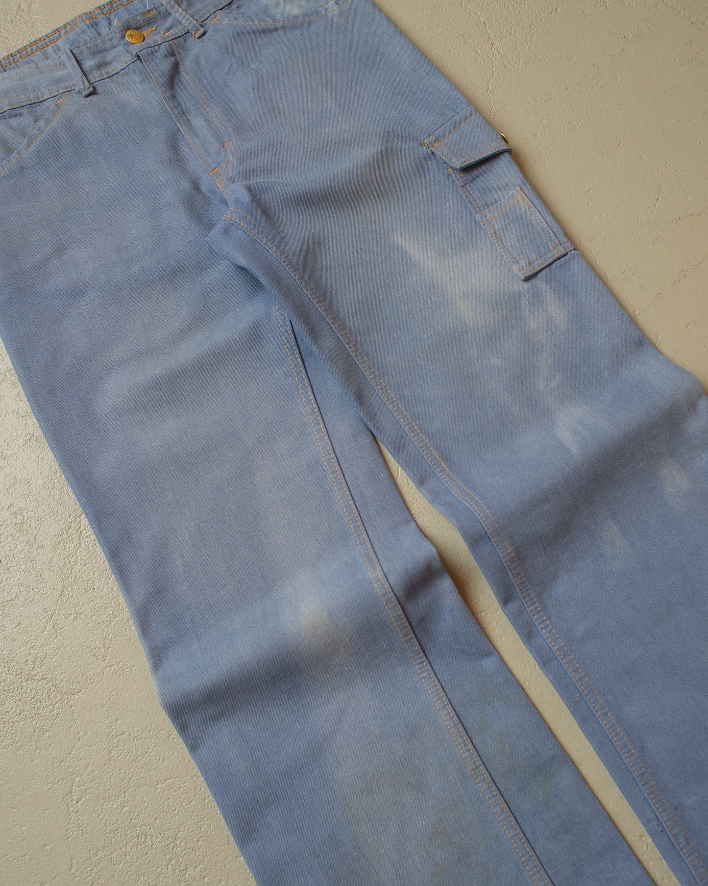 1970s Sunfaded Bootcut Jeans - W32 L33