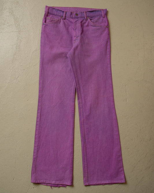 1980s Levi´s Orange Tab Flared Jeans purple - 31x33