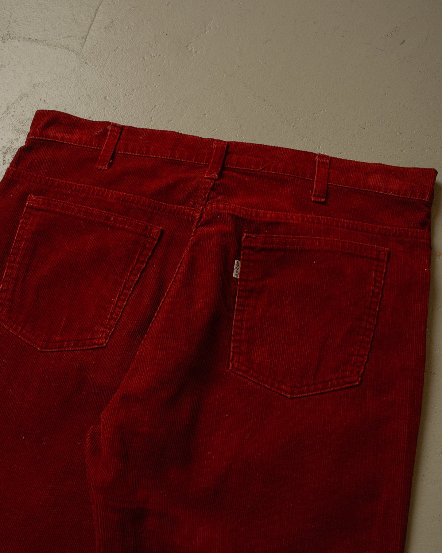 1977 Levi´s 546 Corduroy Flared Pants burgundy - 36x33