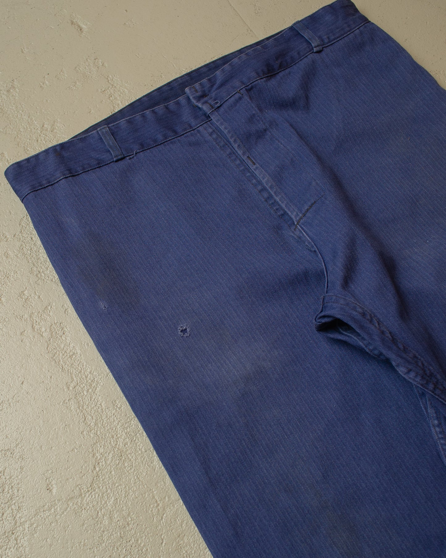 1970s pinstripe Workwear Pants navyblue - W34 L30