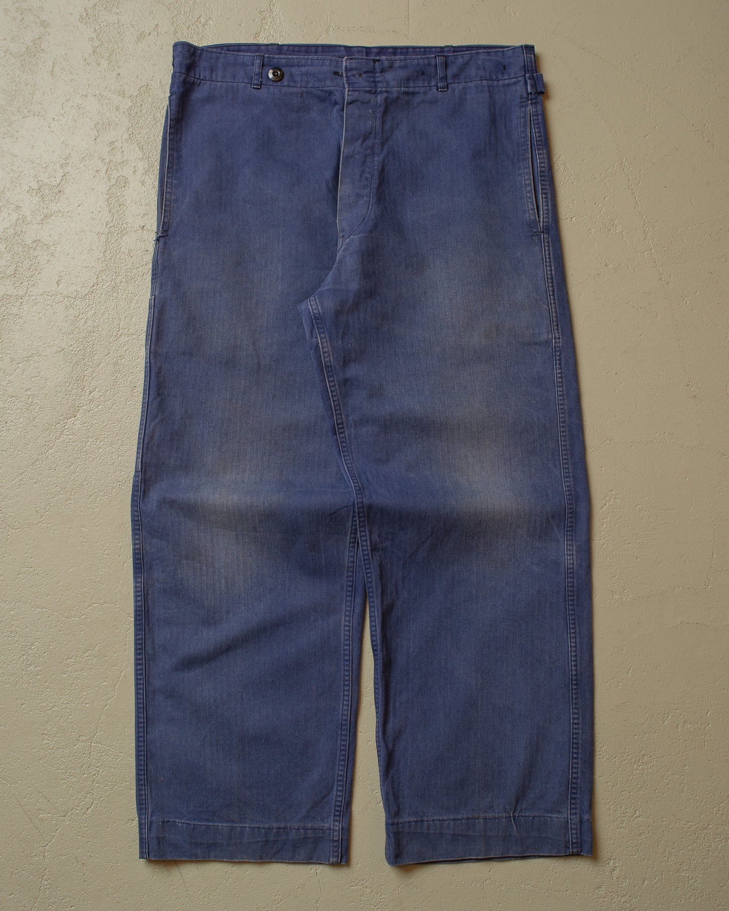 1978 Faded "Cinchback" Workwear Pants navyblue - W35 L29