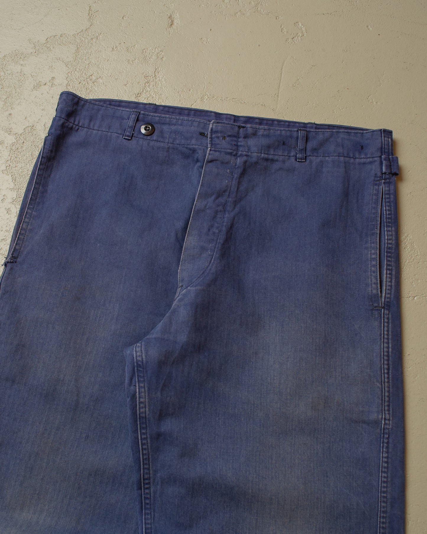 1978 Faded "Cinchback" Workwear Pants navyblue - W35 L29