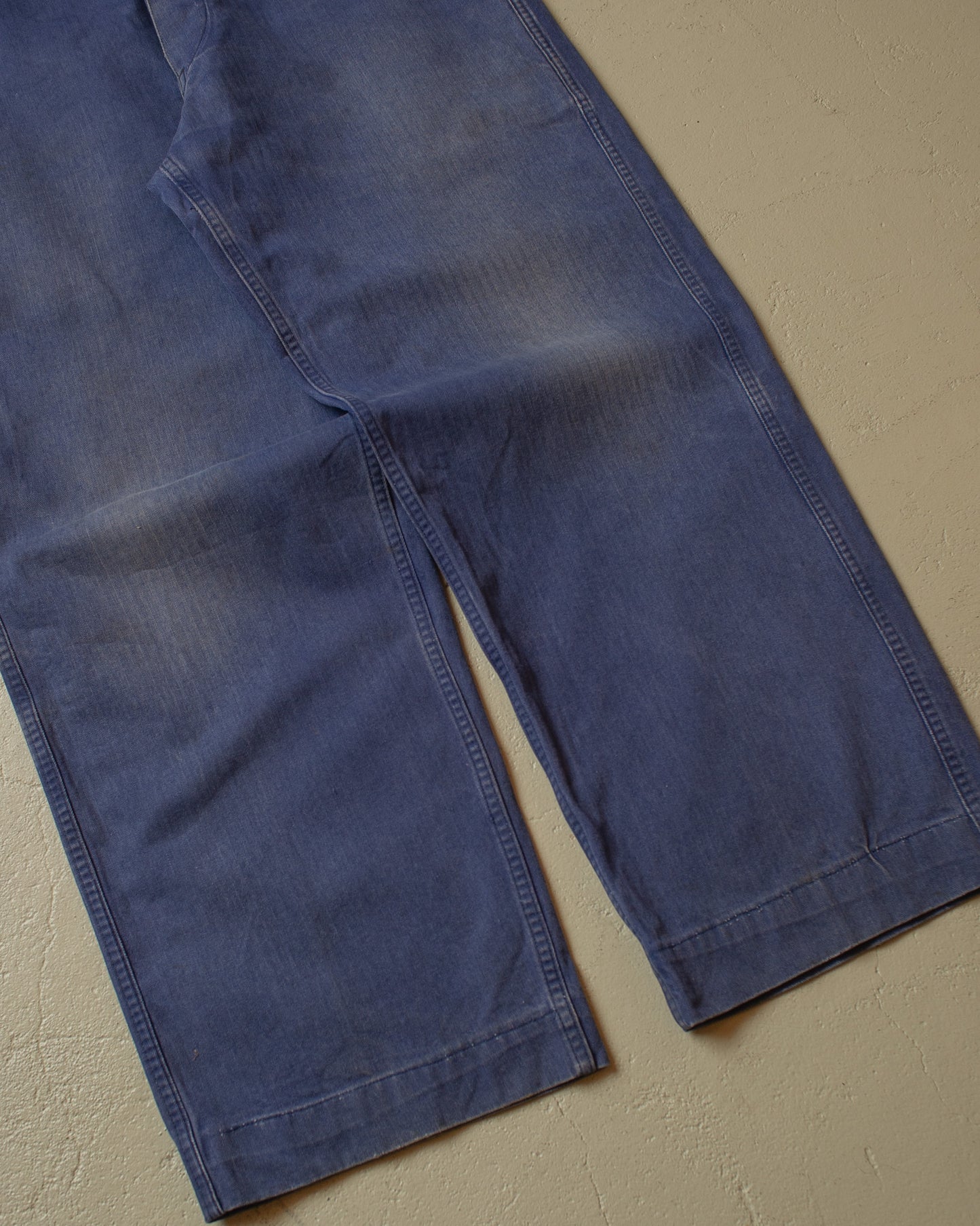 1978 Faded "Cinchback" Workwear Pants navyblue - W35 L29
