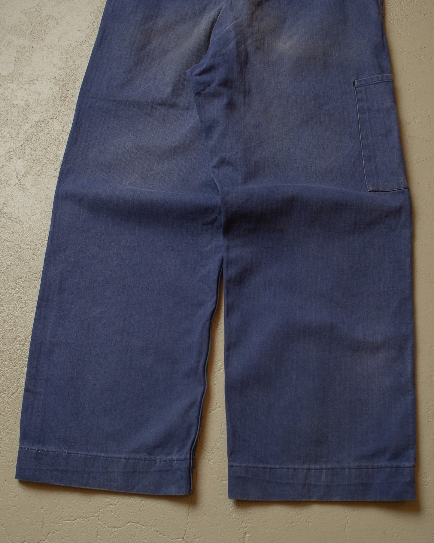 1978 Faded "Cinchback" Workwear Pants navyblue - W35 L29